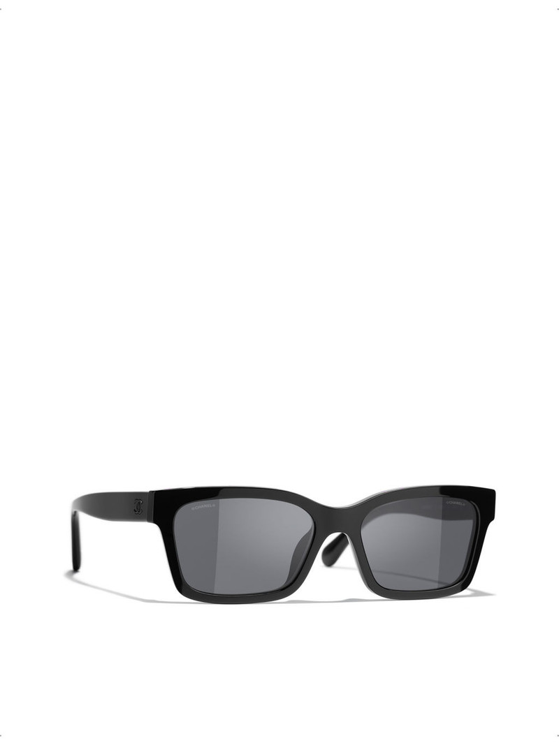 CHANEL CH5417 square-frame acetate sunglasses outlook