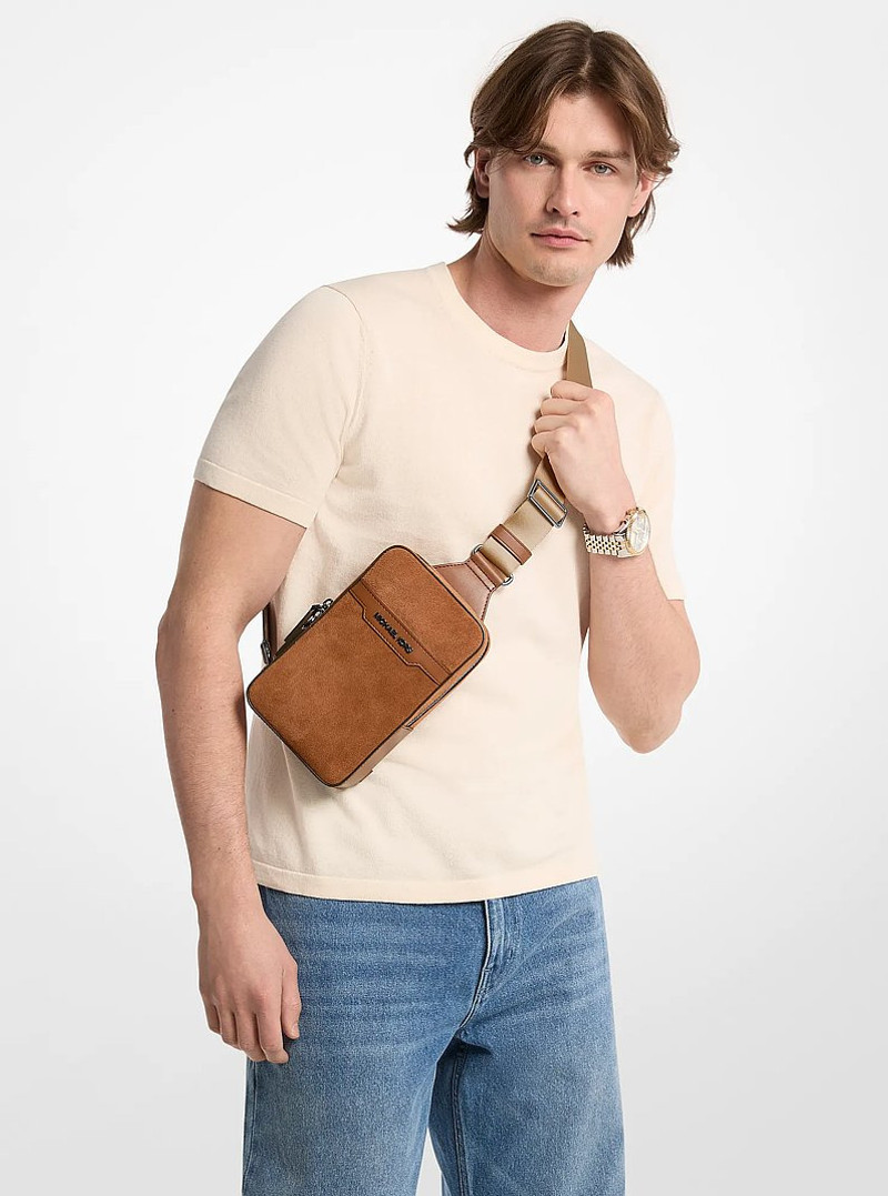 Cooper Medium Suede Sling Pack 4