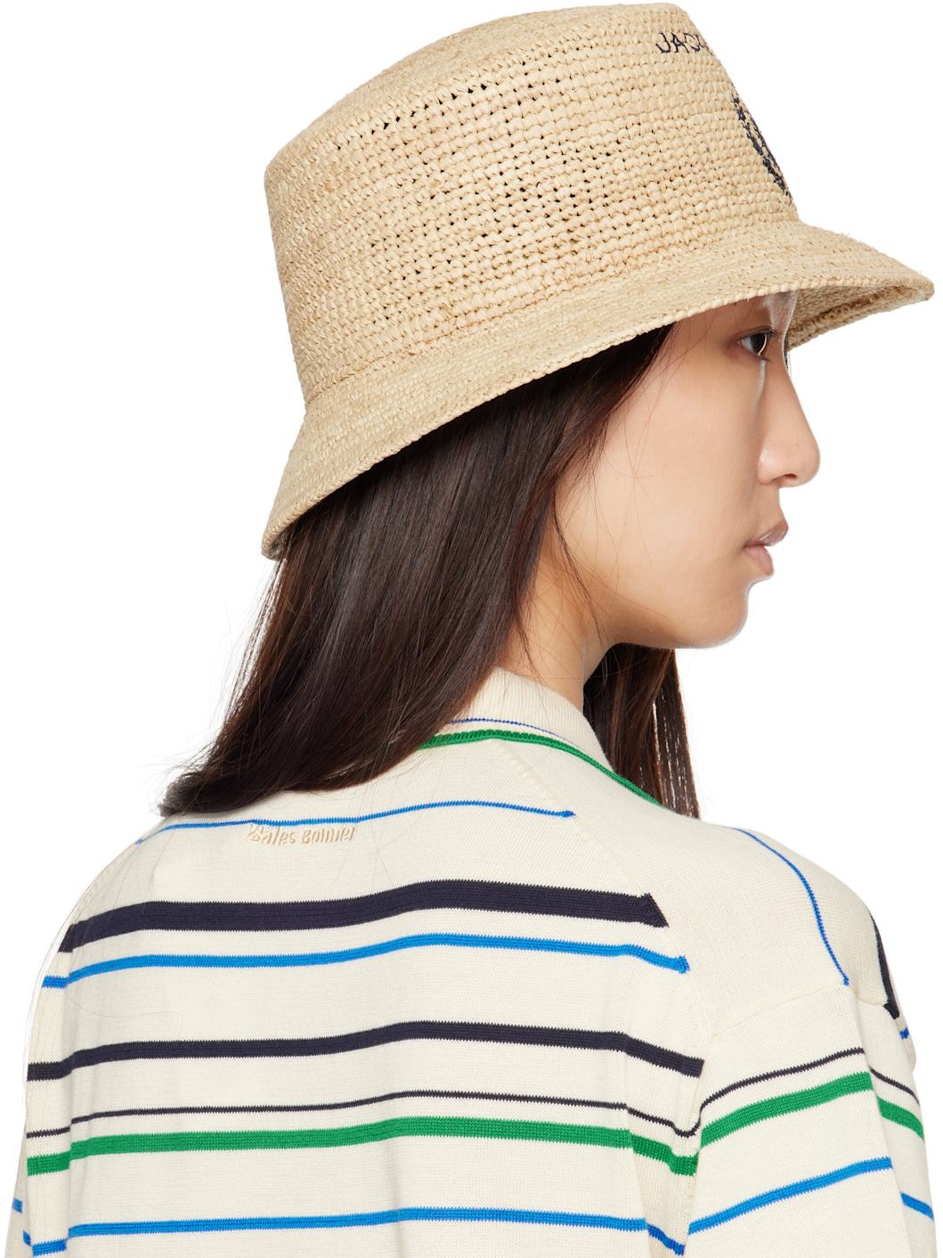 Beige 'Le Bob Pesco' Beach Hat - 3