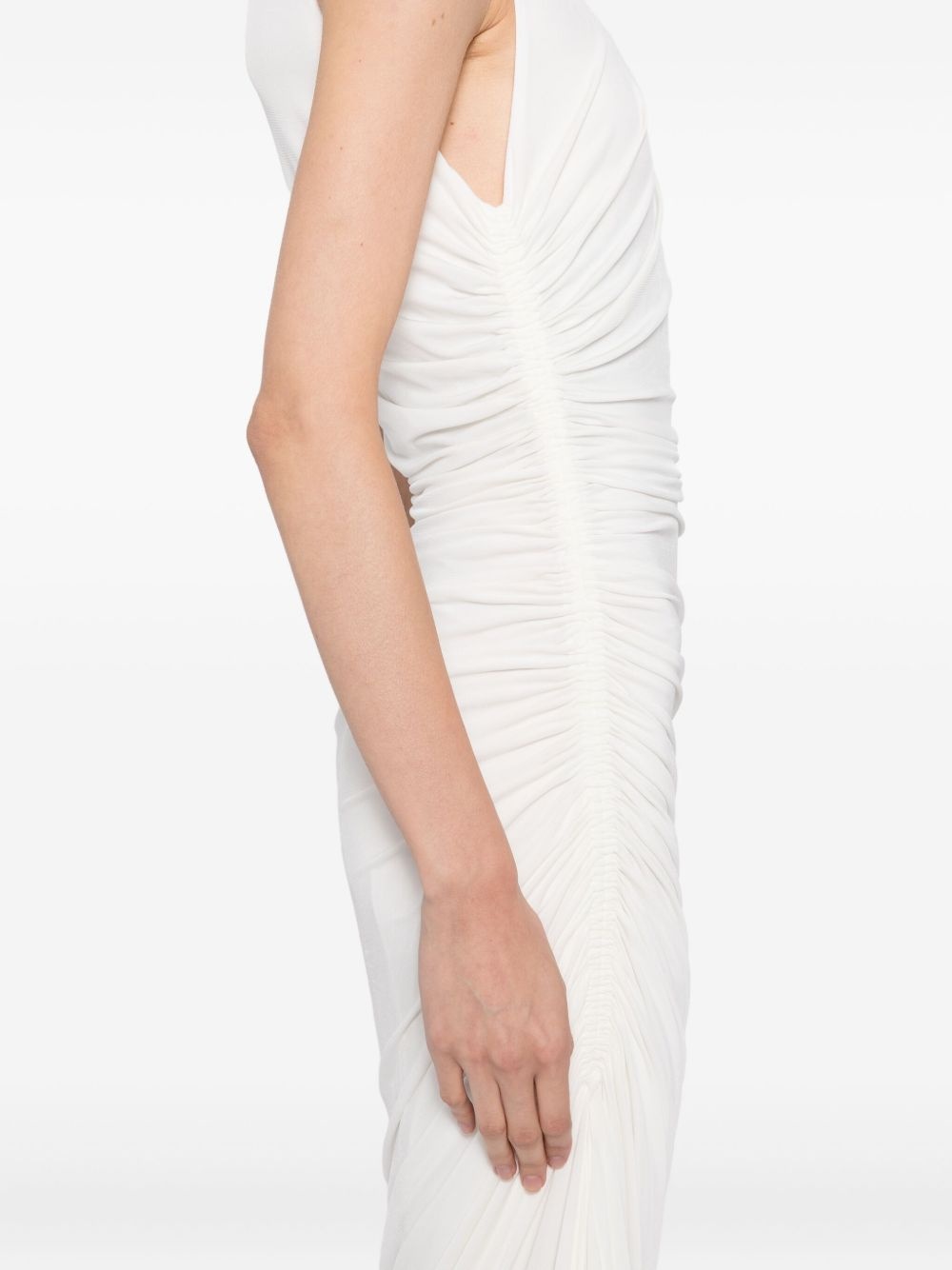 asymmetrical gathered dress - 5