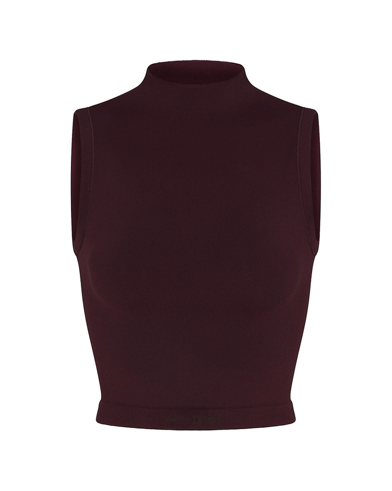 NikeSKIMS Vintage Seamless Women's Mock-Neck Long-Line Bra 8