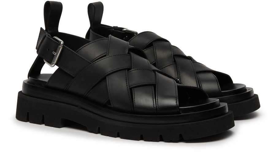 【BOTTEGA VENETA】LUG STRAP SANDALS 42 Bottega Veneta Lug Strap Sandals Bottega Veneta