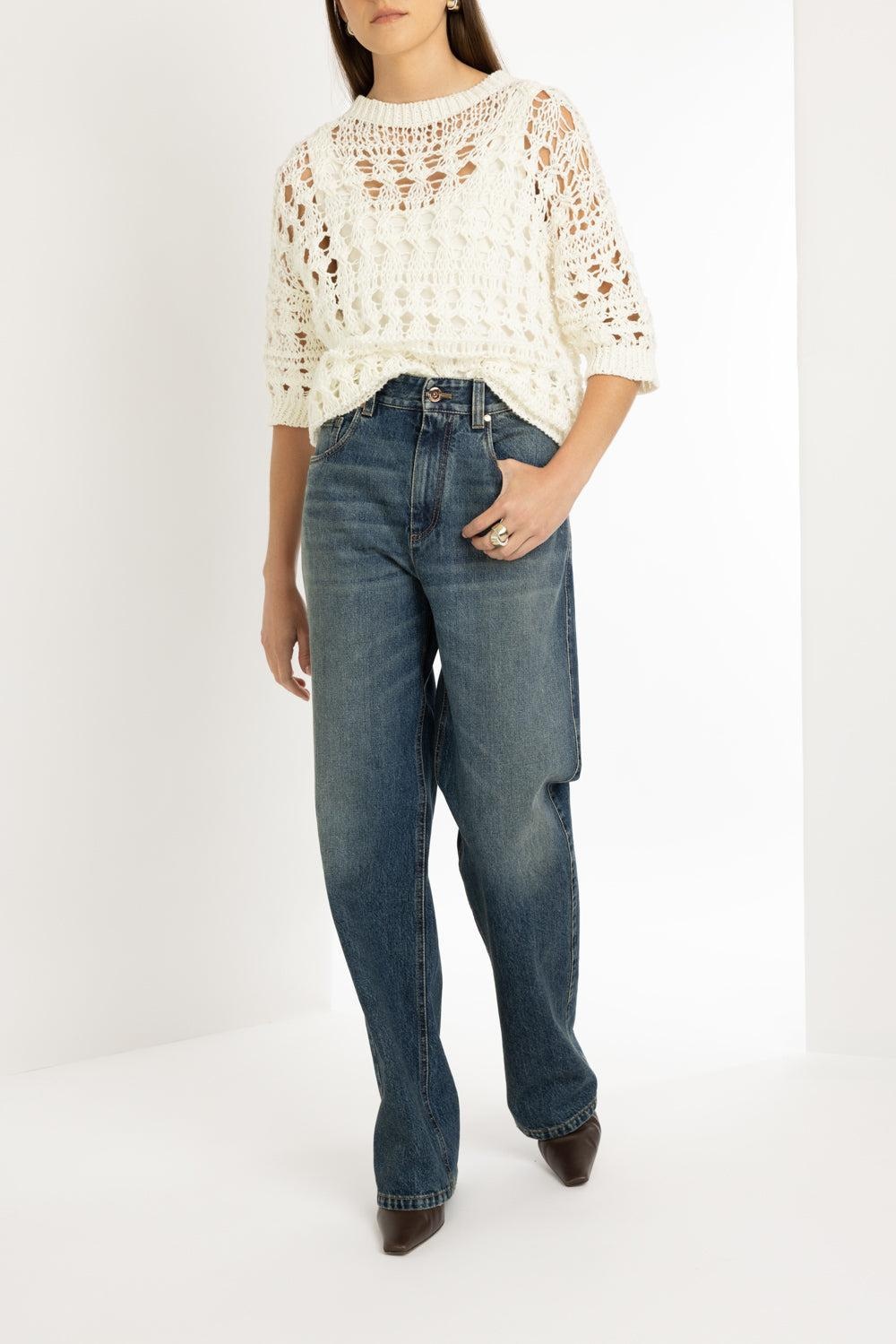 Open Work Knit Top - 2