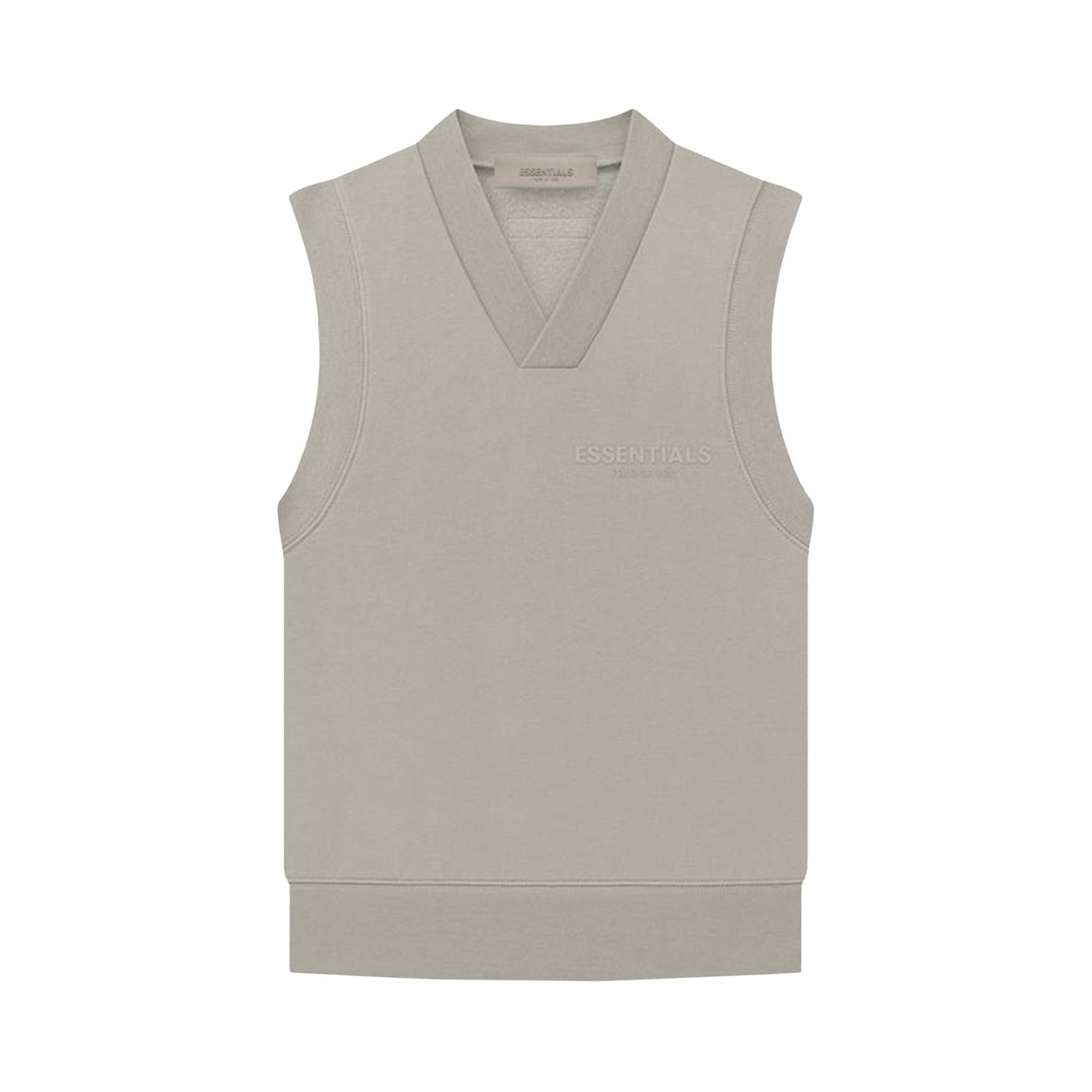 Fear of God Essentials Pullover V-Neck Vest 'Seal' - 1