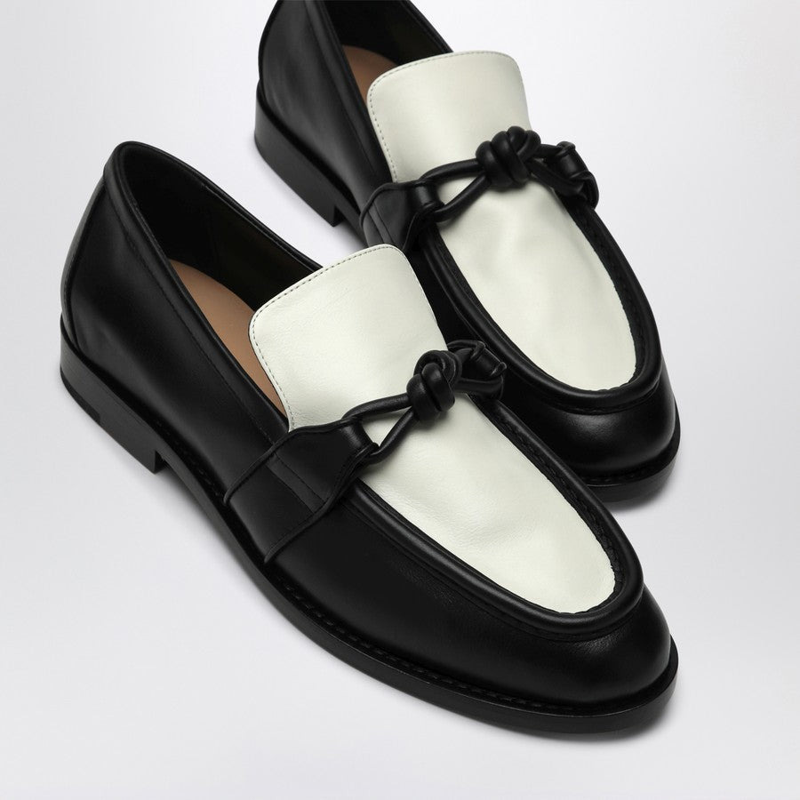 Bottega Veneta Women Astaire Loafers In Black/White - 5