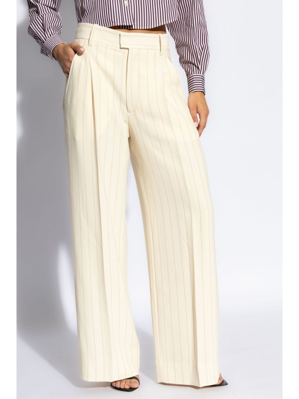 【送料&関税込】Isabel Marant Romina Wide-leg Pants Romina wide-leg pants in black - Isabel Marant | Mytheresa