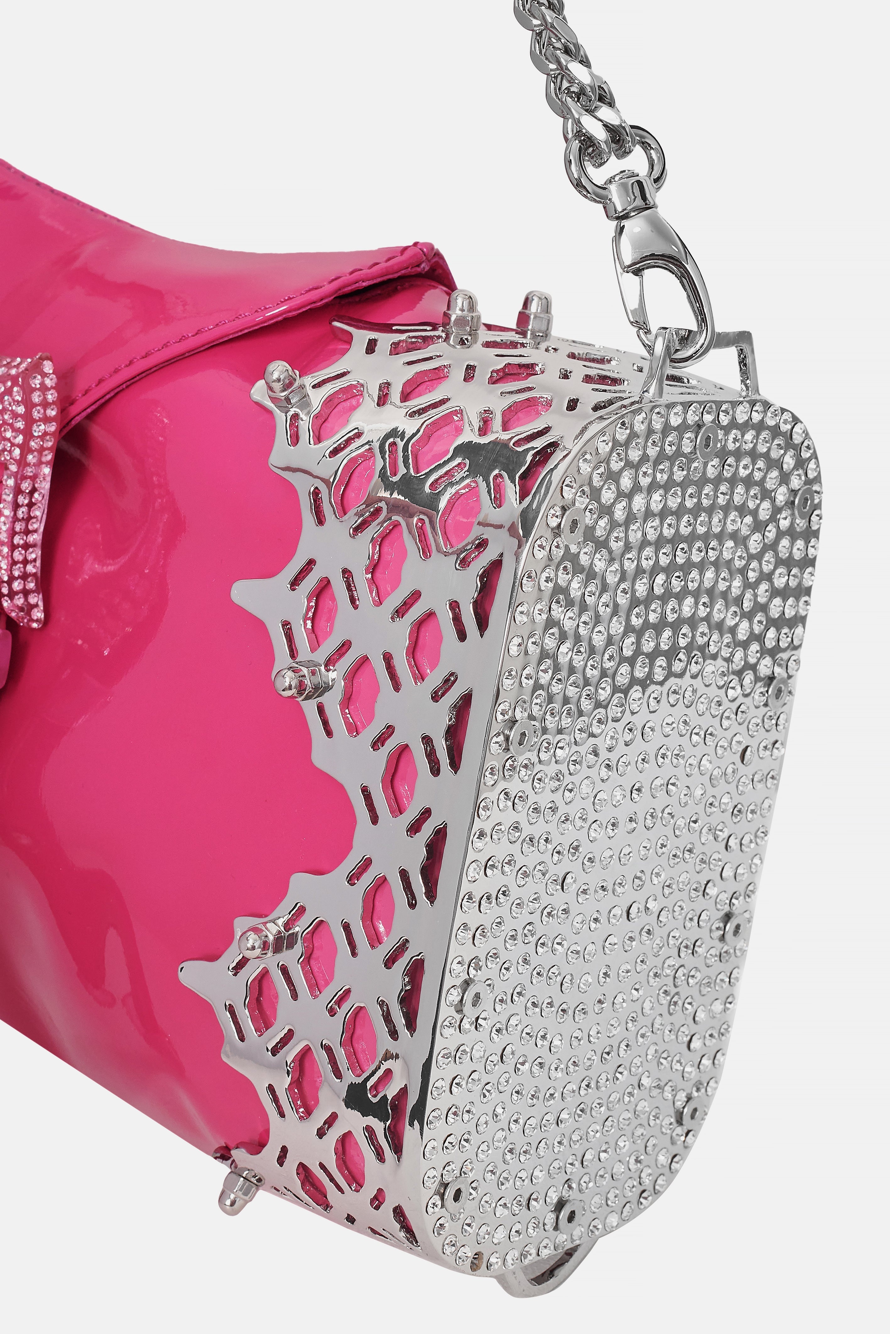 WHORNE BAG PATENT LEATHER HARLOT PINK - 2