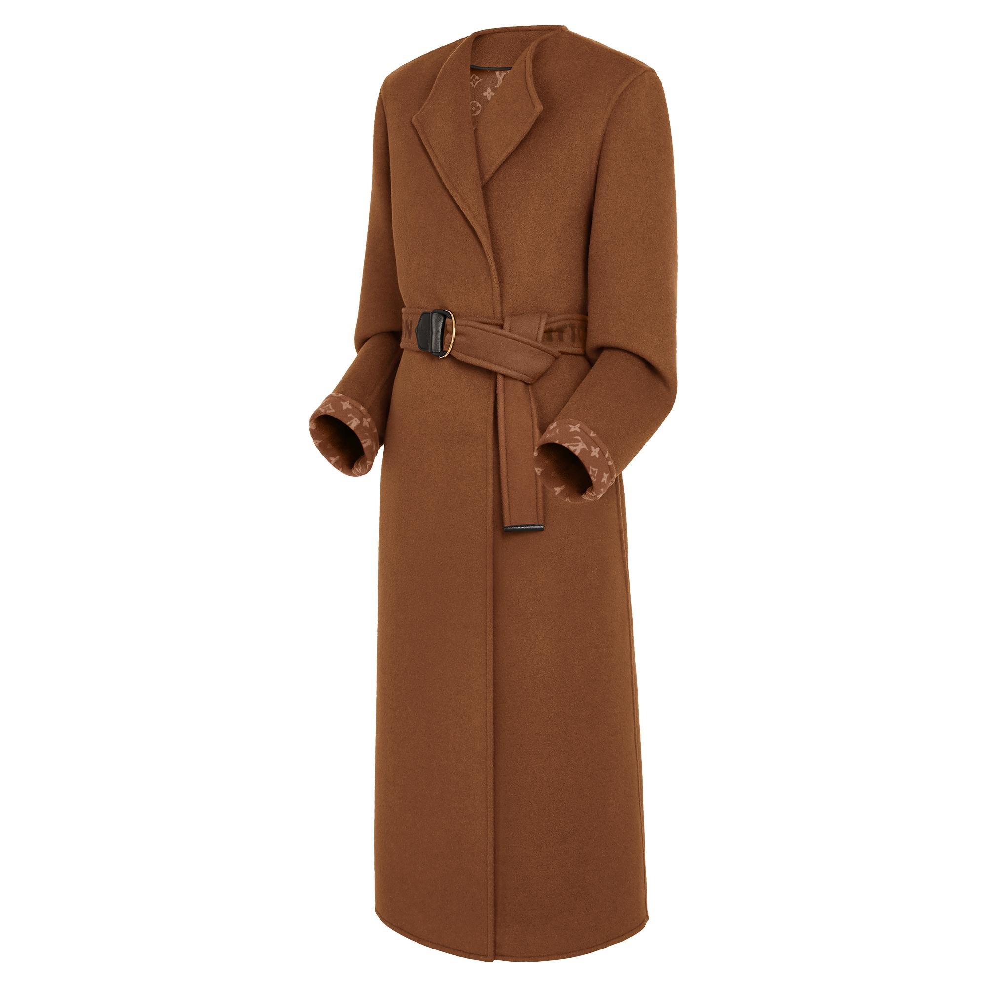 Belted Long Wrap Coat - 2