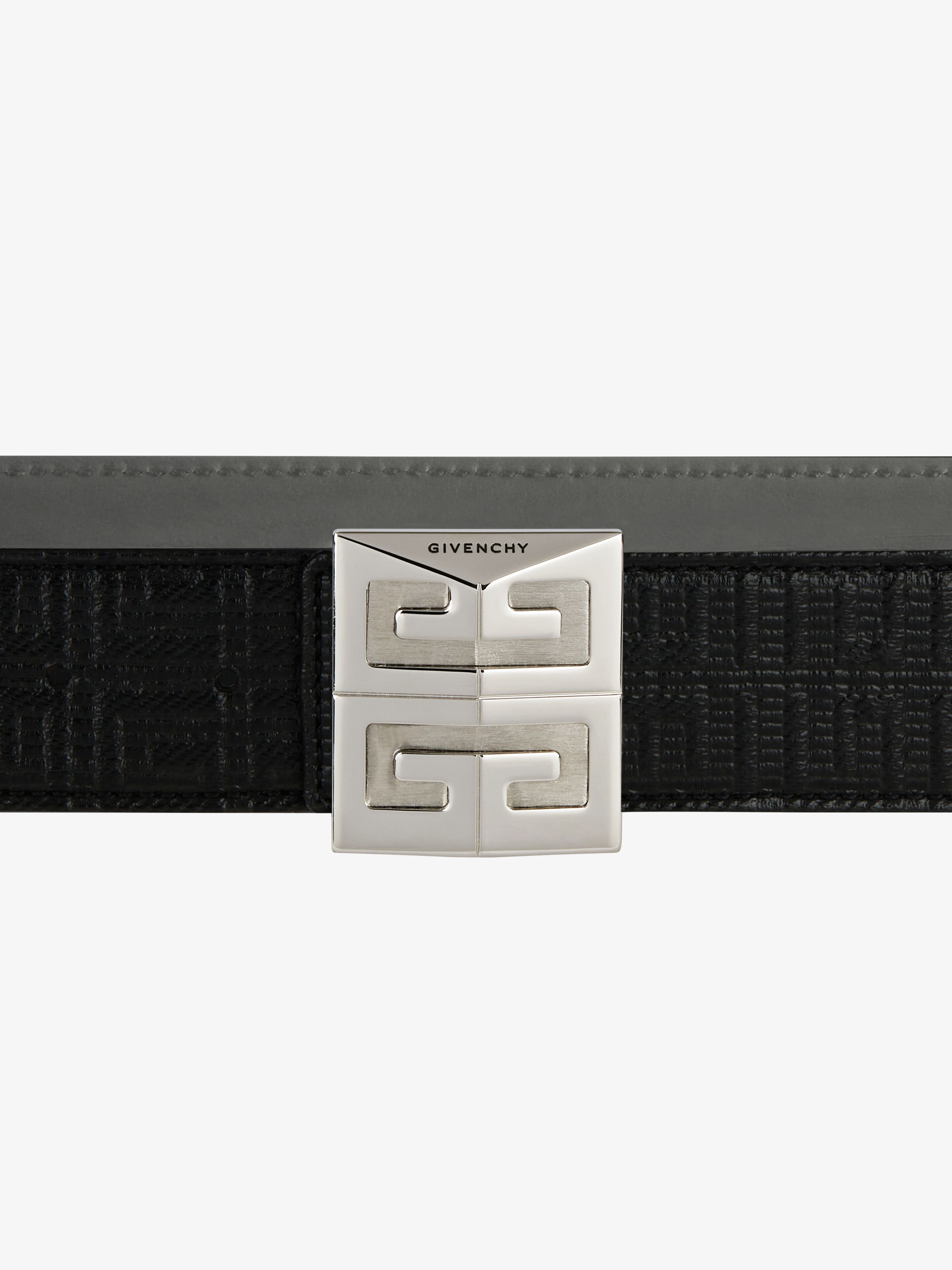 4G REVERSIBLE BELT IN LEATHER AND 4G COATED CANVAS - 6