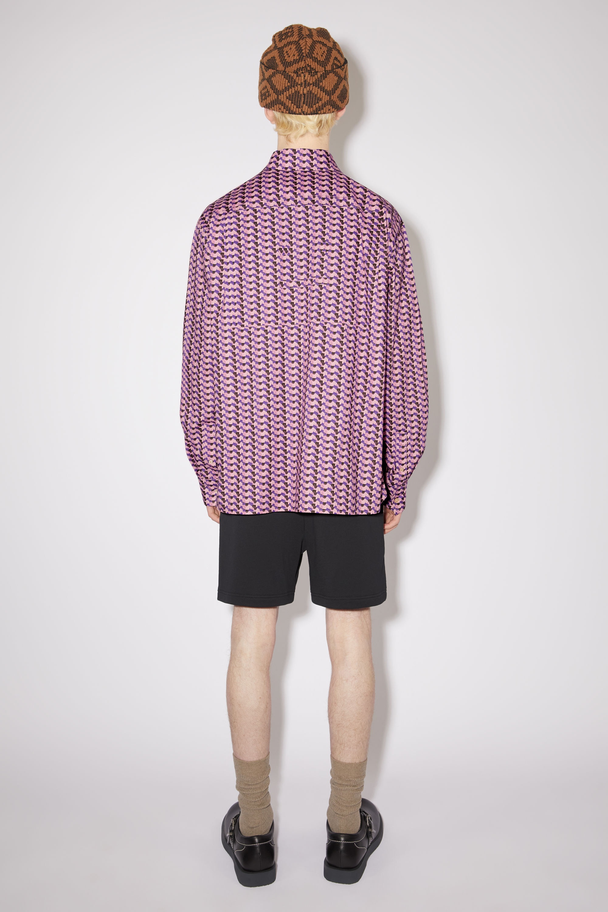 Face print shirt - Purple/Pink - 3