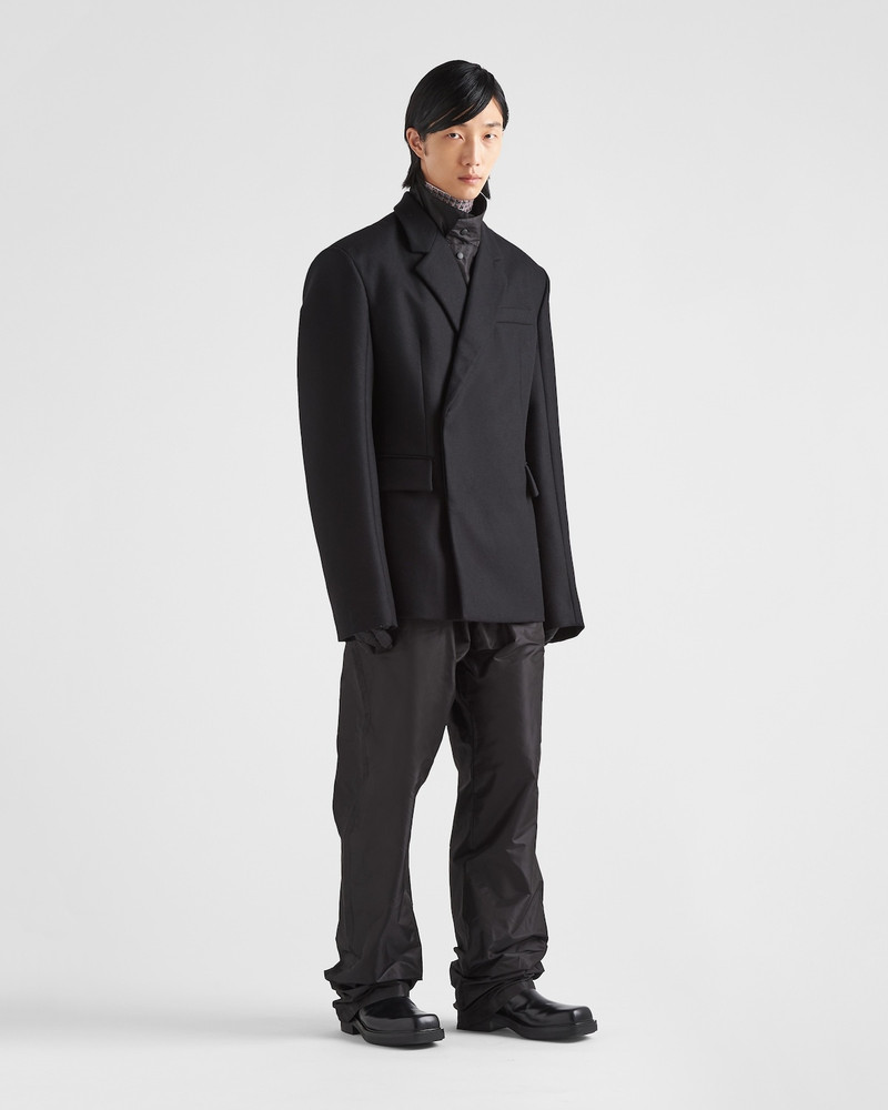 Prada Double-breasted wool jacket outlook