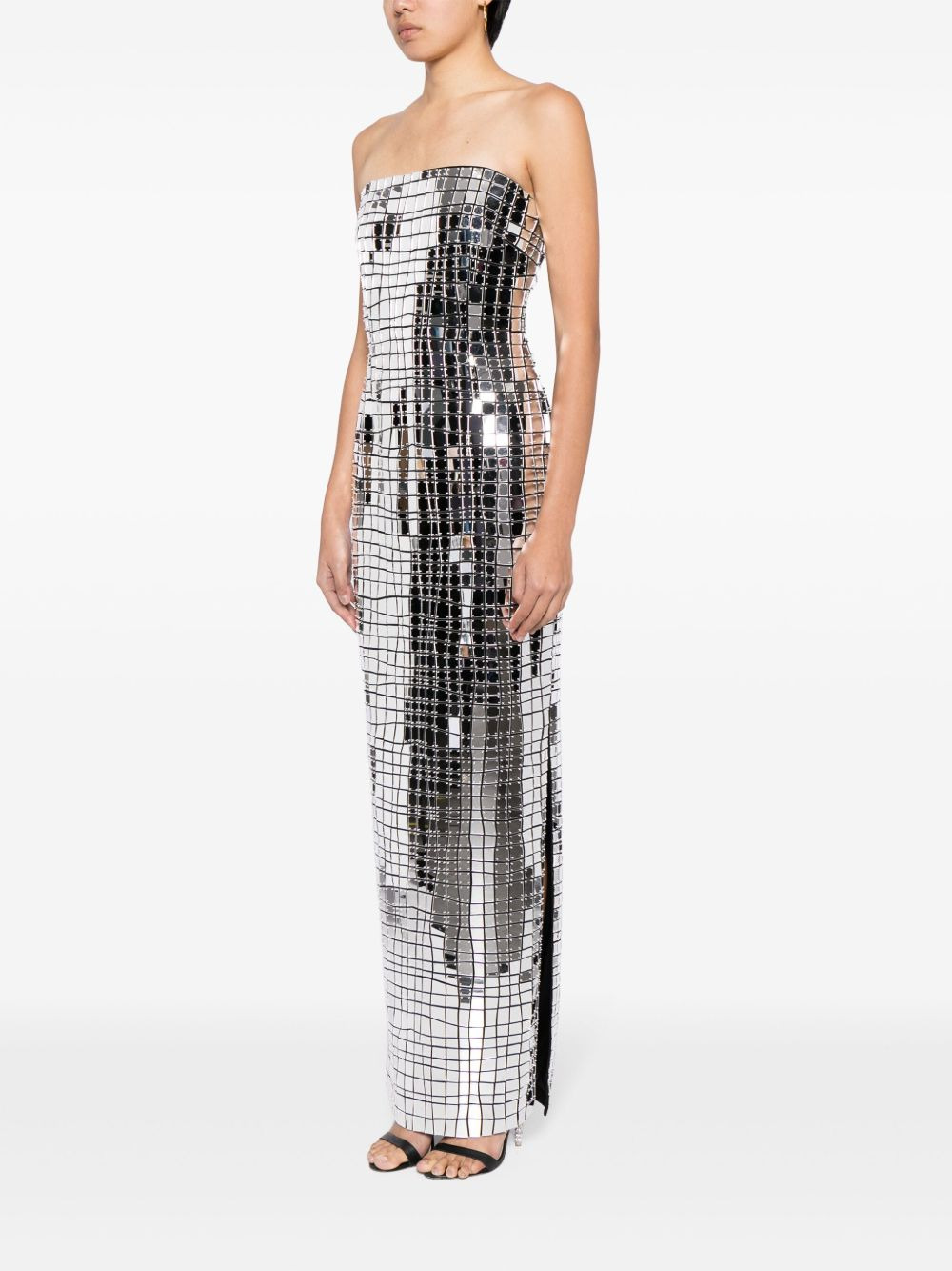 Imani metallic strapless gown - 3