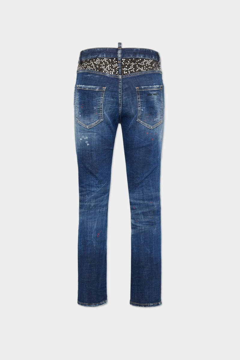 DSQUARED2 DARK BROKEN KNEE WASH COOL GIRL JEANS outlook