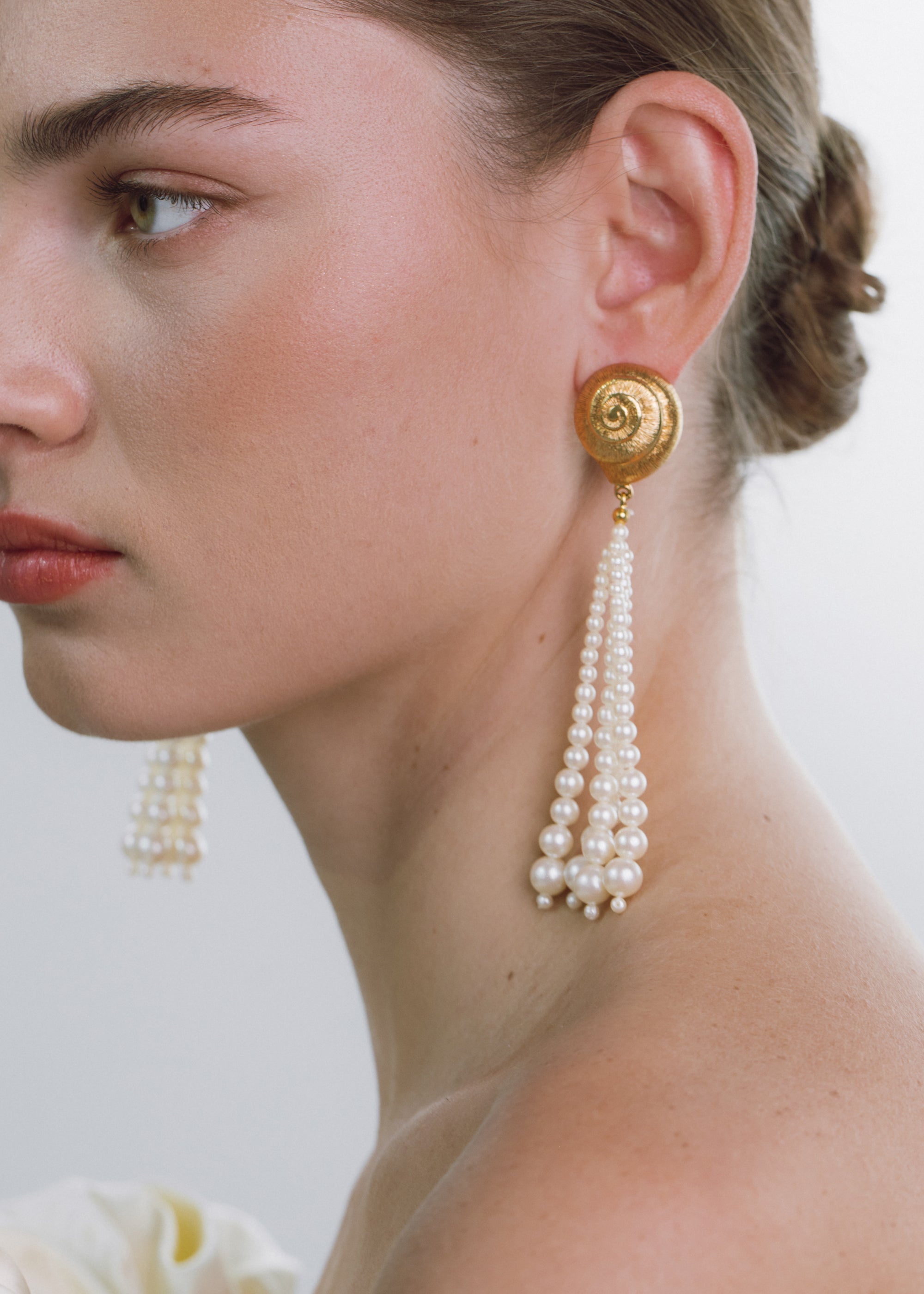 【Jennifer Behr】 Marcelline fauxパールドロップイヤリング Jennifer Behr Marcelline Earrings | REVERSIBLE