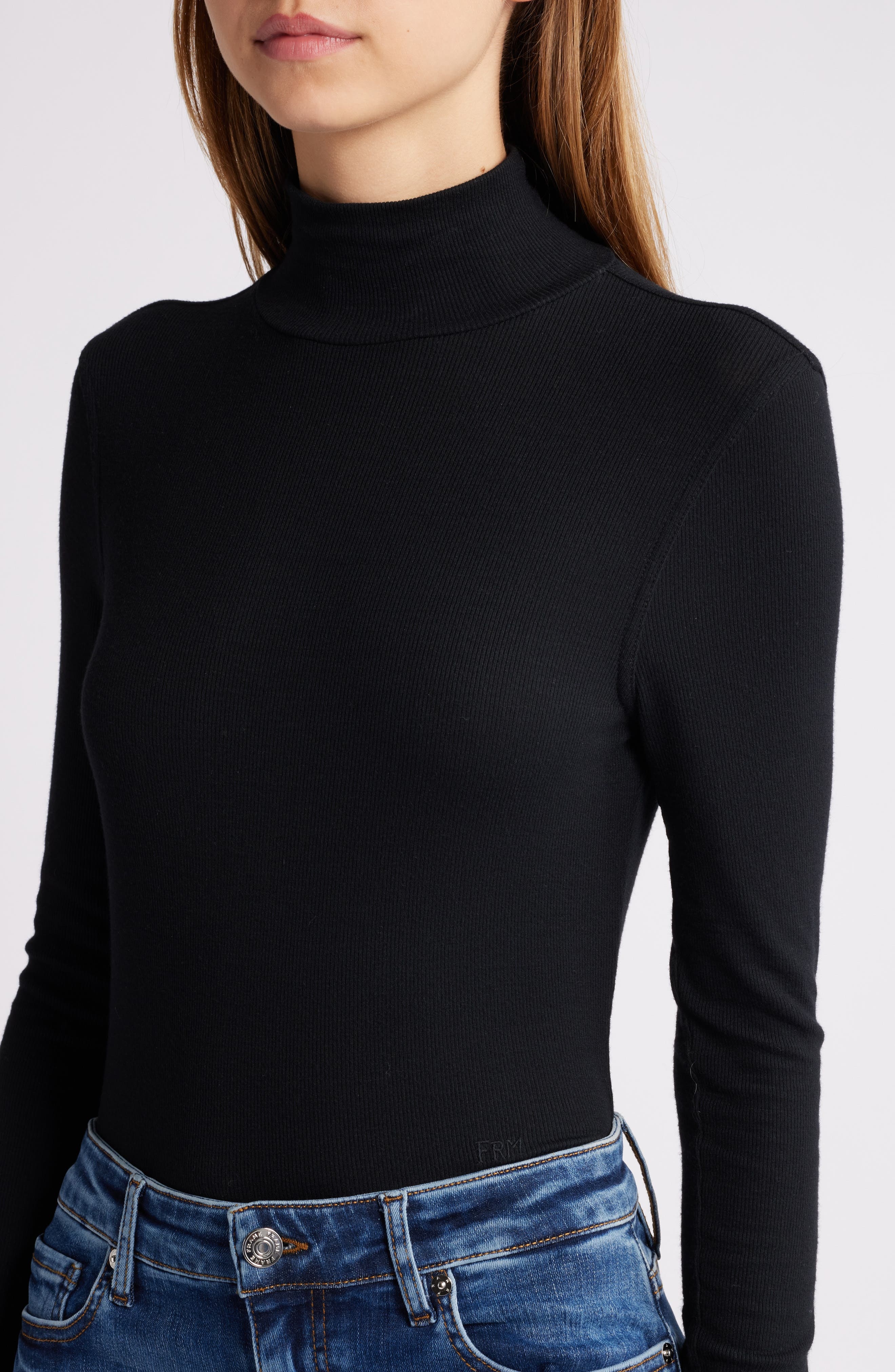 Rib Mock Neck Top - 4