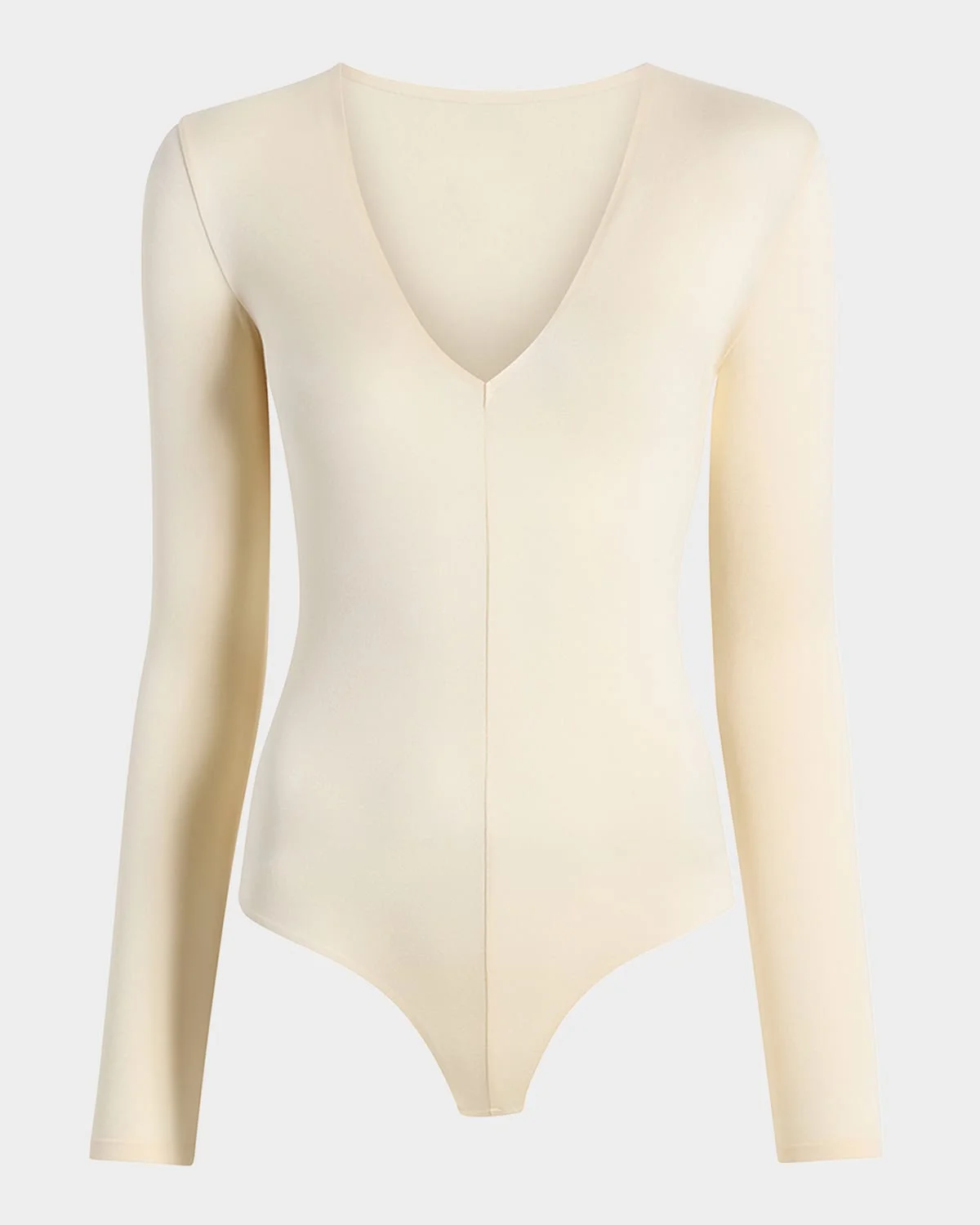 Prima Ballet Deep V-Neck Thong Bodysuit - 1