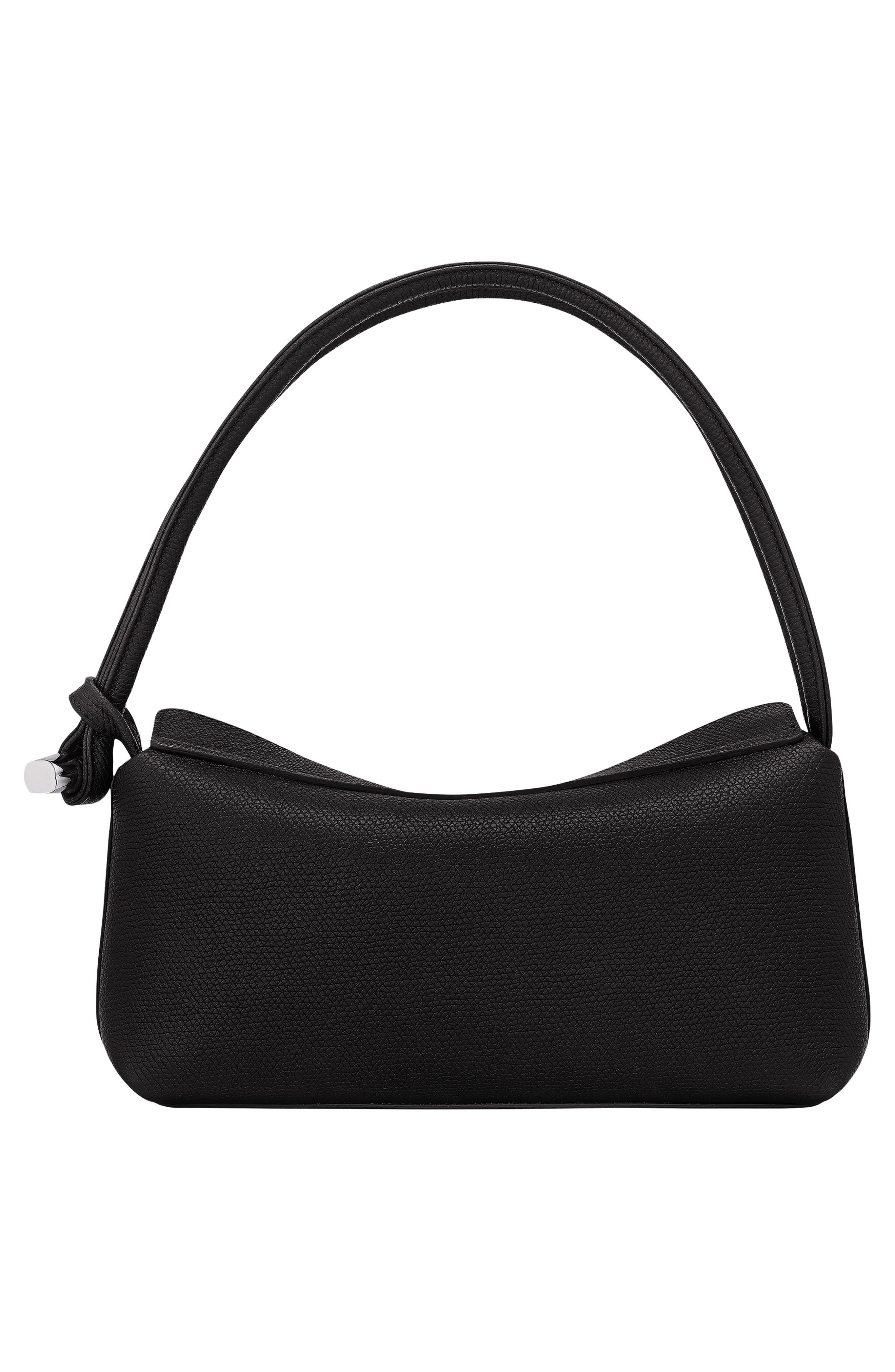 Longchamp Le Roseau East/West Leather Shoulder Bag in Black at Nordstrom - 3