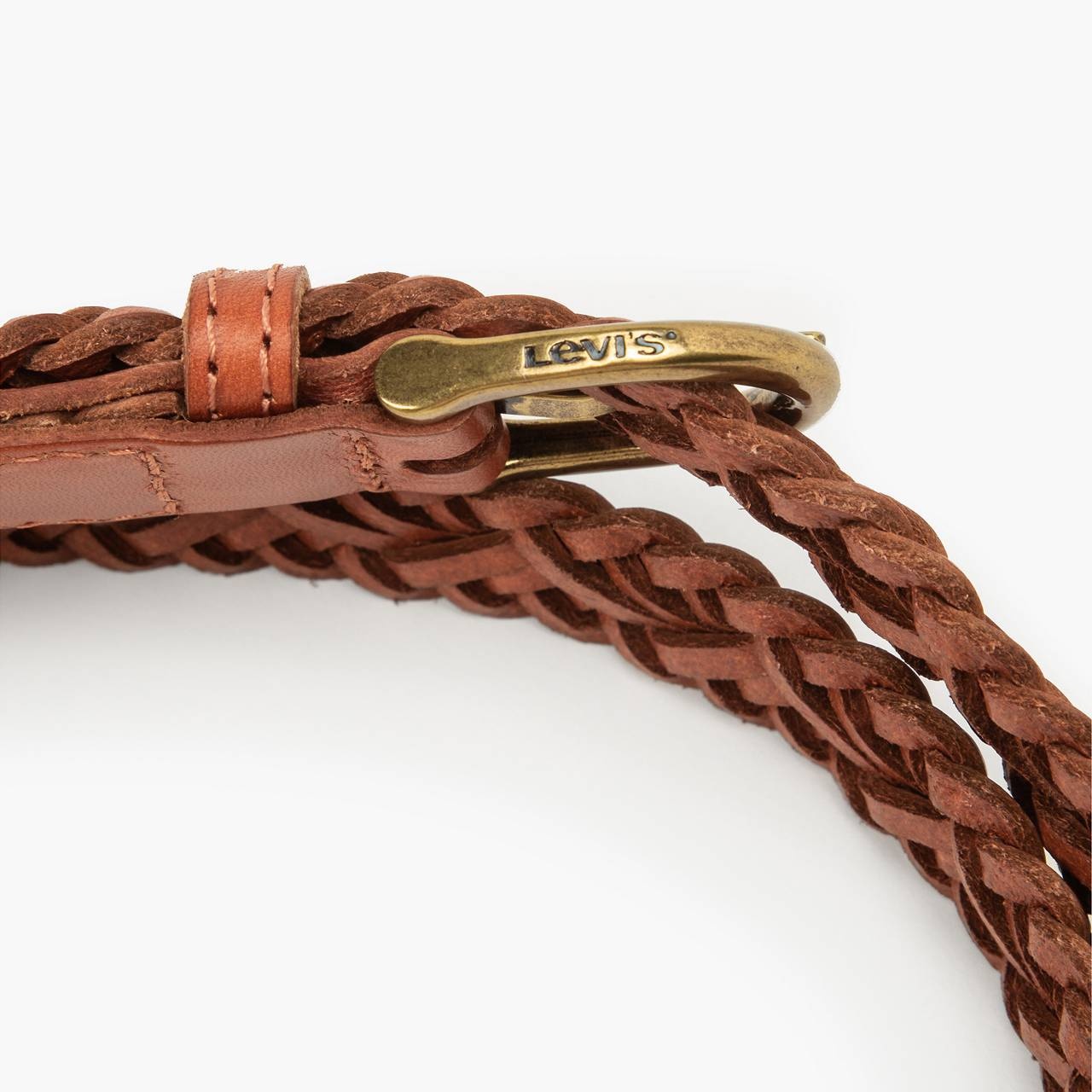 WOMEN'S LEATHER BRAIDED BELT - 3