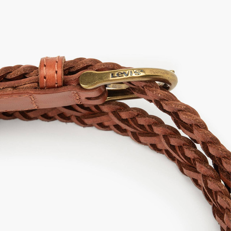 WOMEN'S LEATHER BRAIDED BELT 3