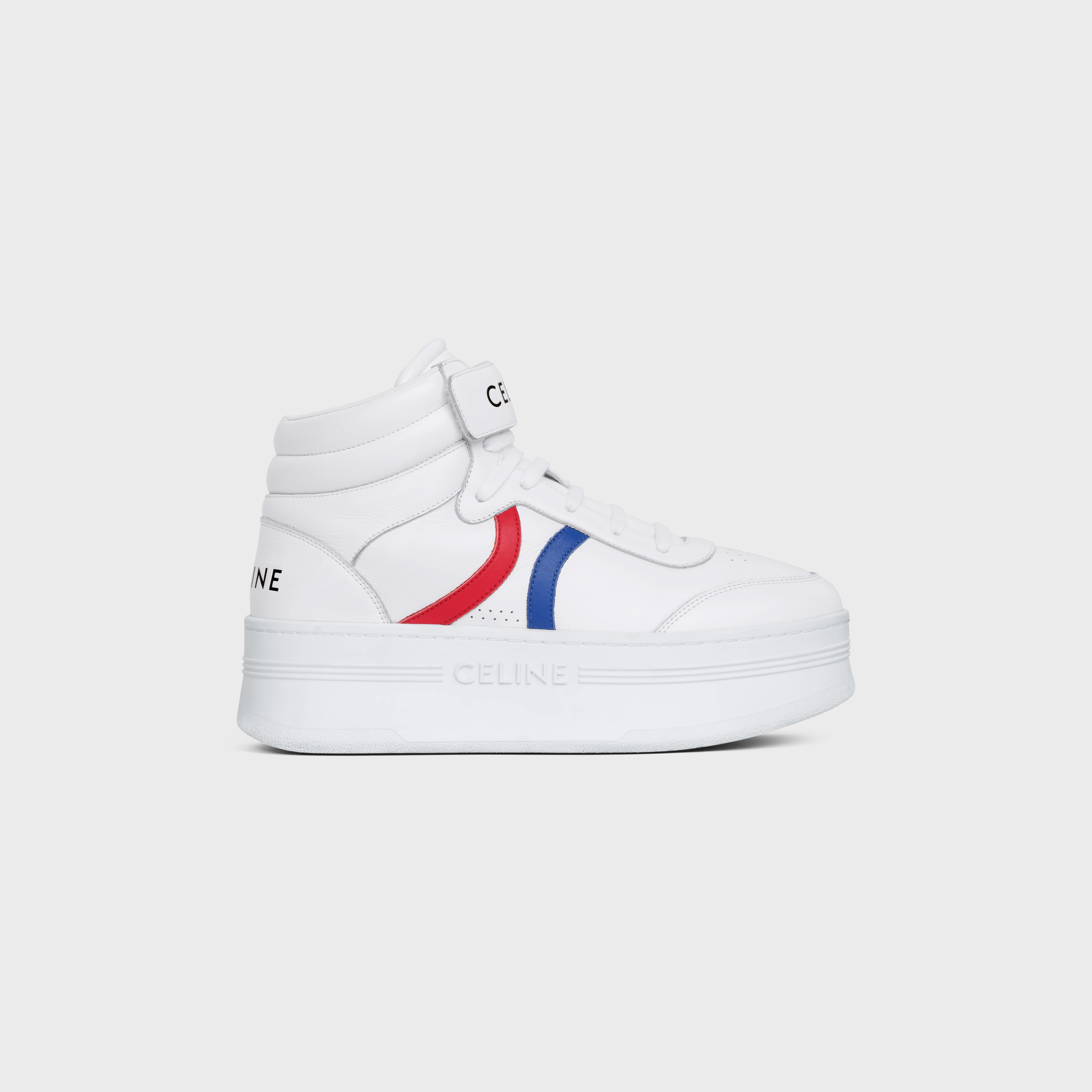 CELINE MID BLOCK SNEAKERS WITH SCRATCH AND WEDGE in CALFSKIN 