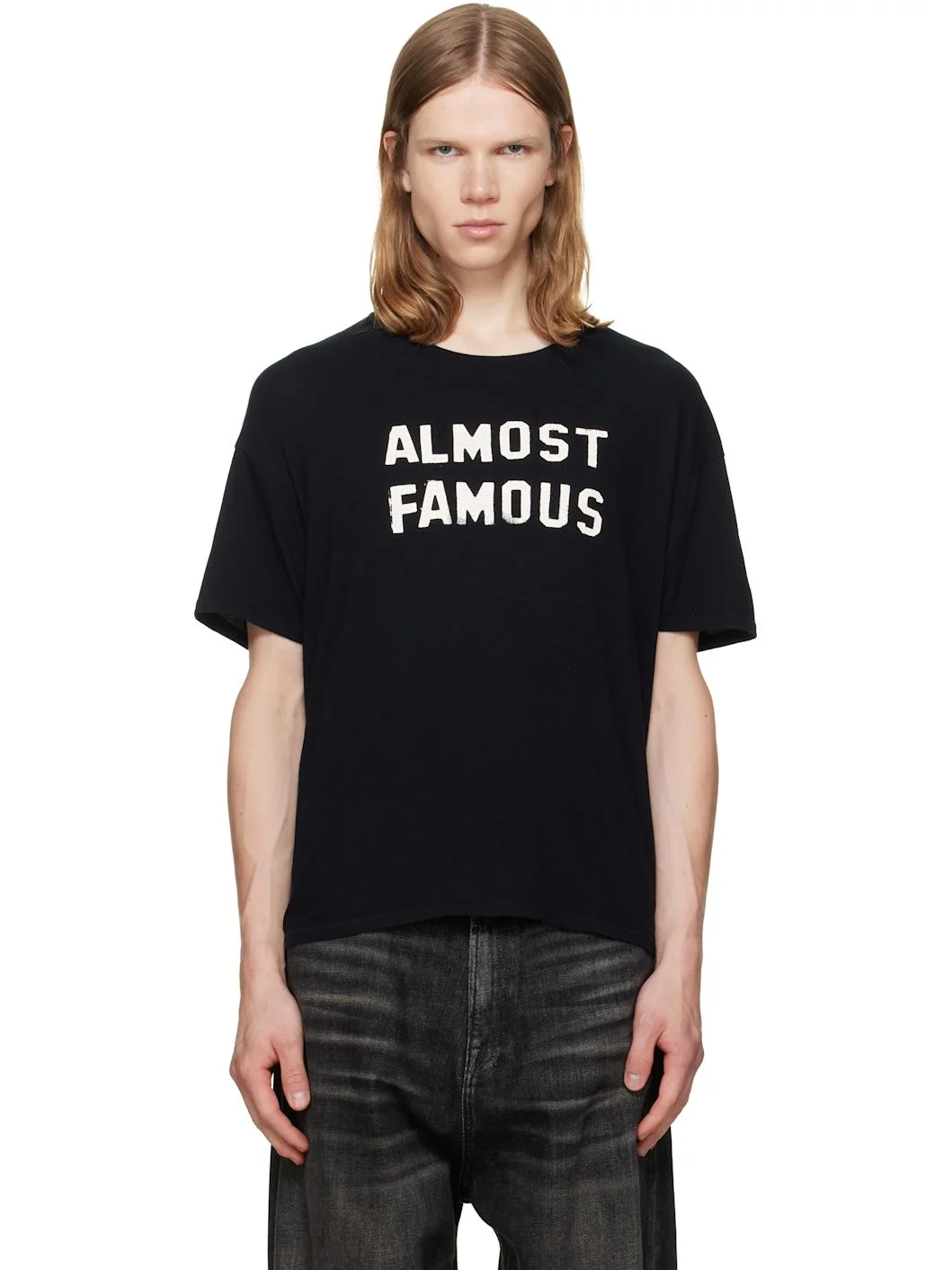 Black 'Almost Famous' Relaxed T-shirt - 1