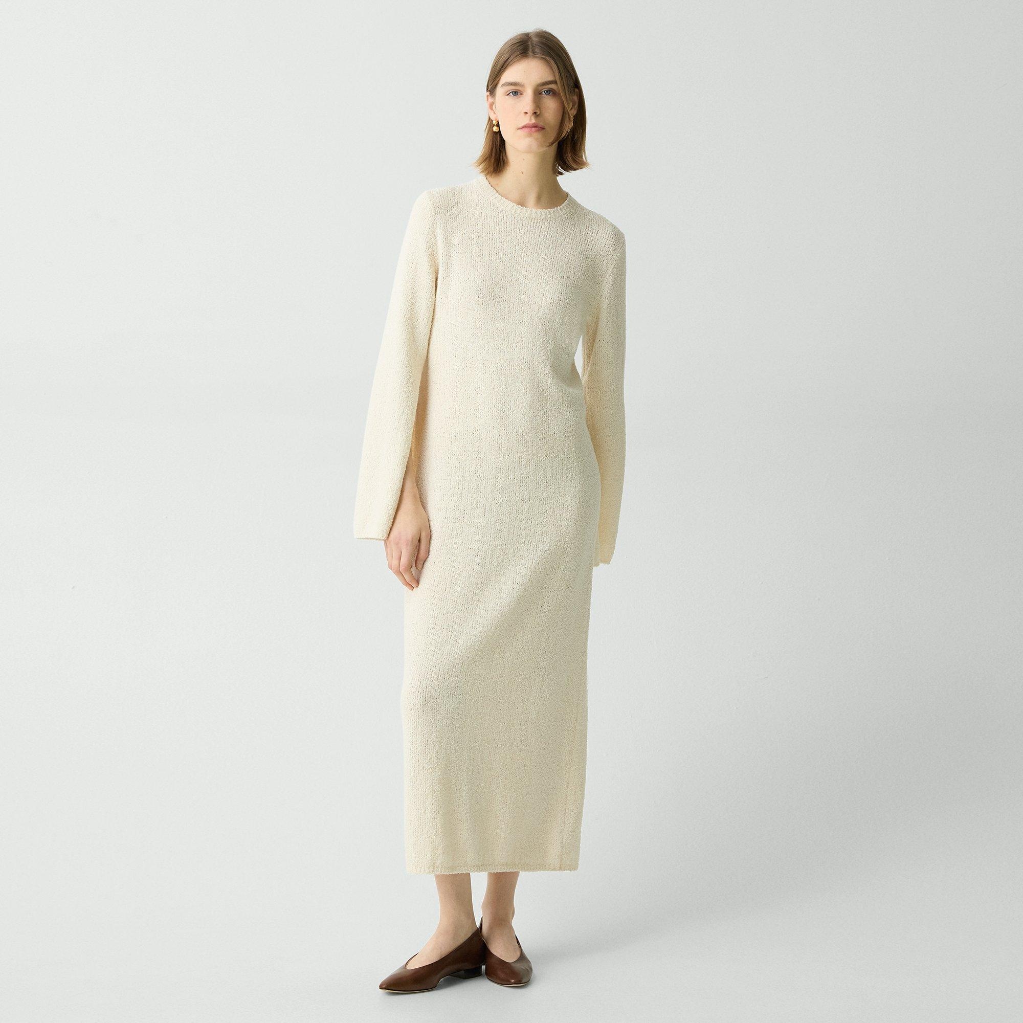 Bouclé Midi Dress in Cotton-Blend - 2
