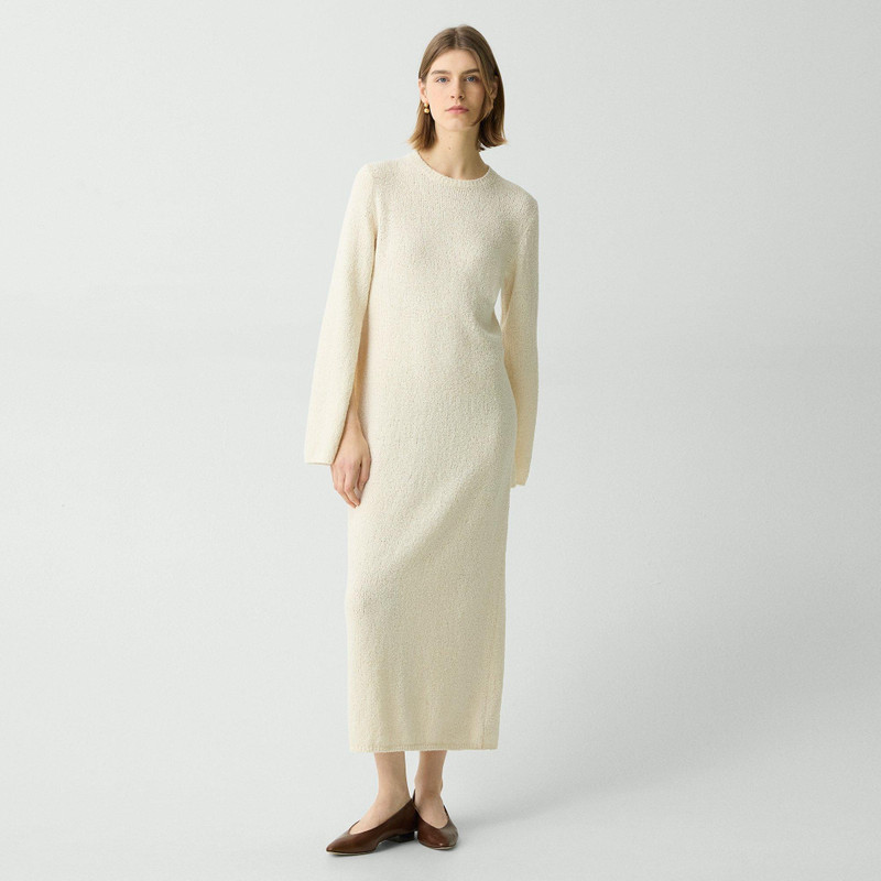 Bouclé Midi Dress in Cotton-Blend 2