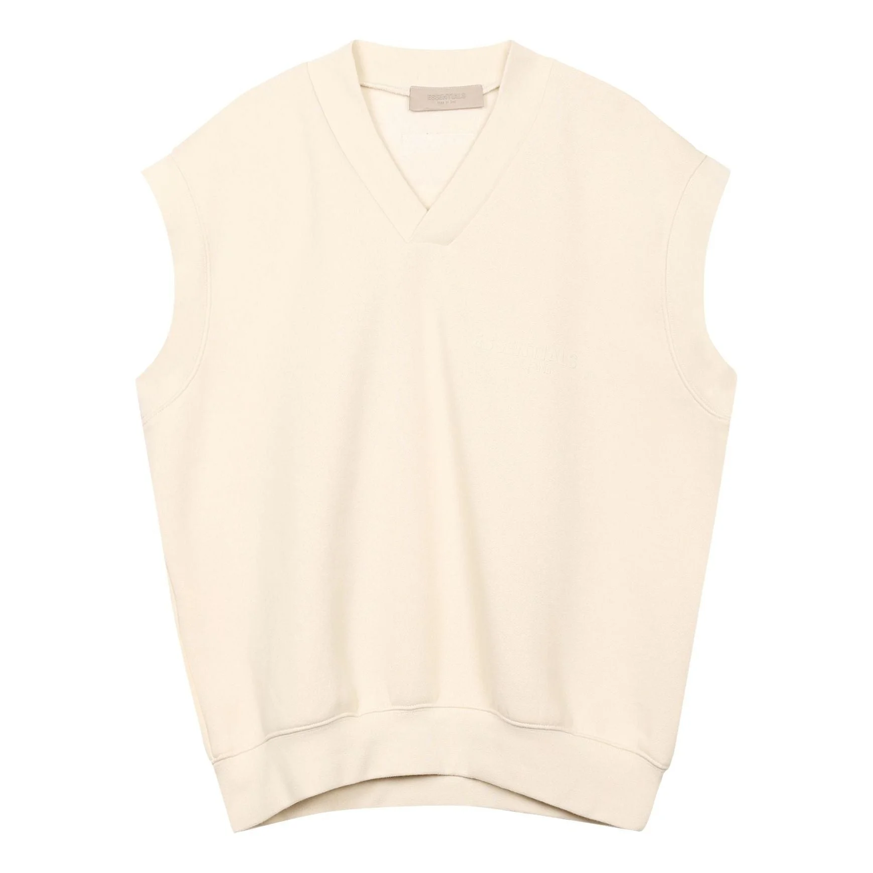 Fear of God Essentials FW22 V neck vest 'Egg shell' FOG-FW22-890 - 1