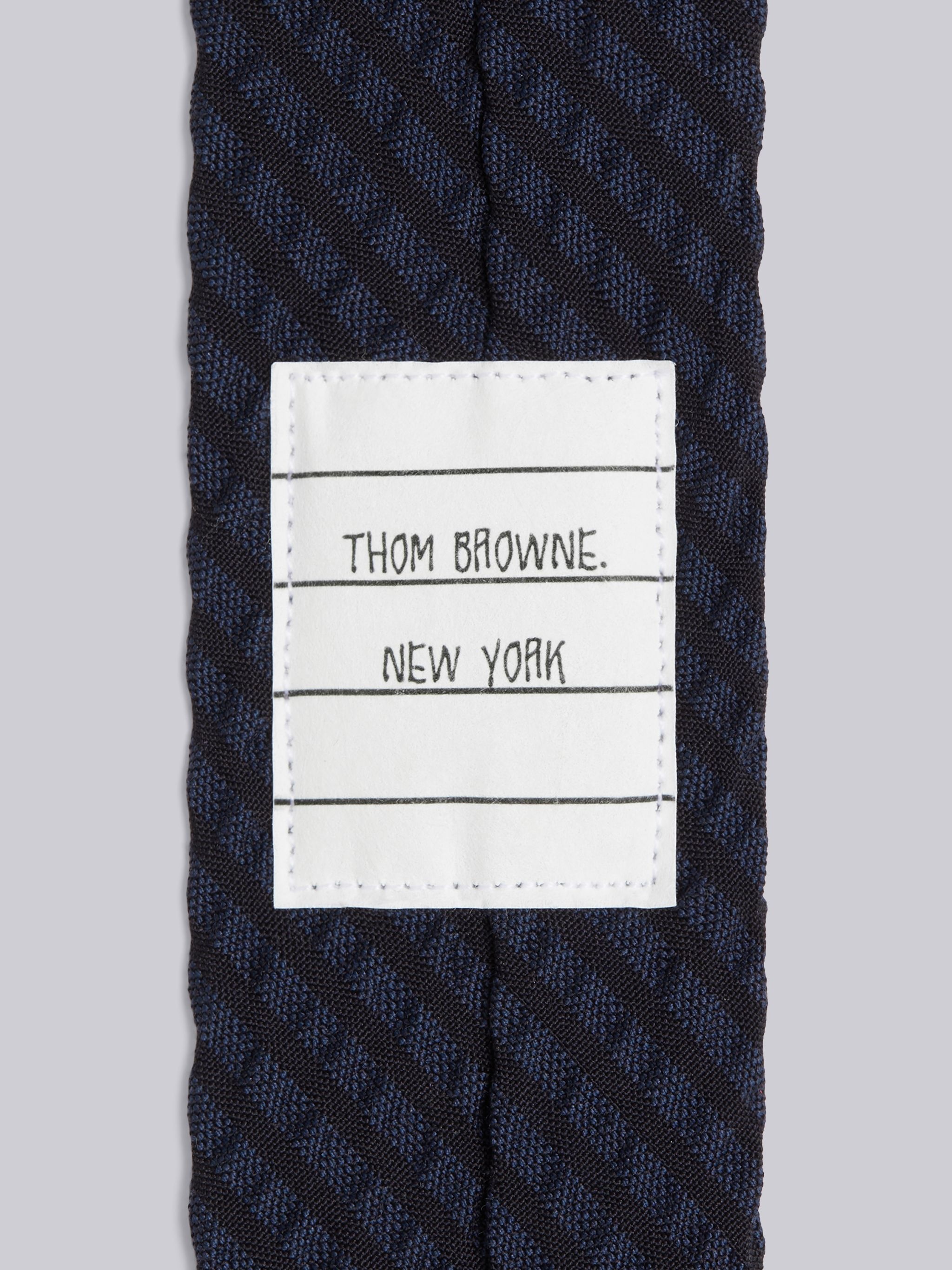 Navy Wool Engineered RWB Tie - 2