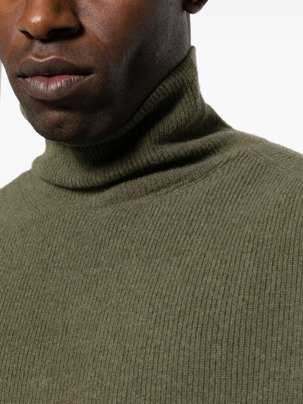 ribbed roll-neck jumper - 6