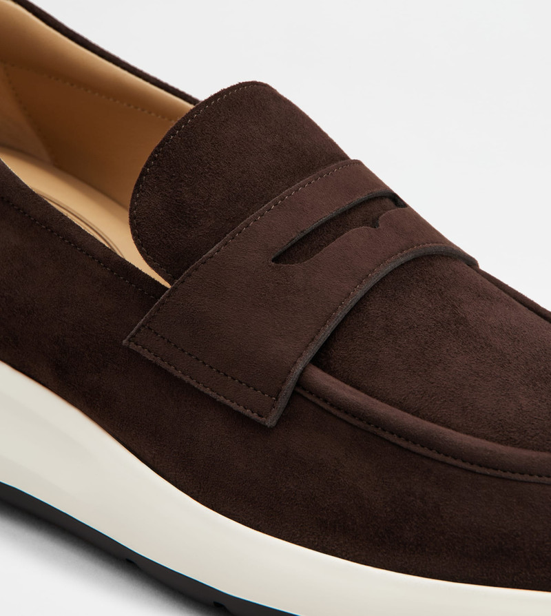 SPORTY LOAFERS IN SUEDE - BROWN 5