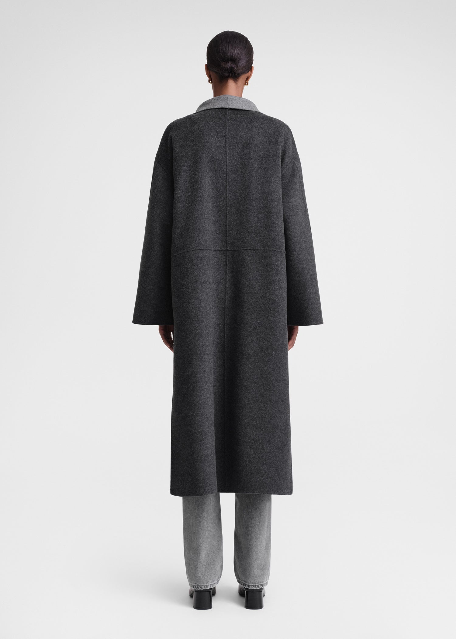 TOTEME double-breasted wool-blend coat - Grey