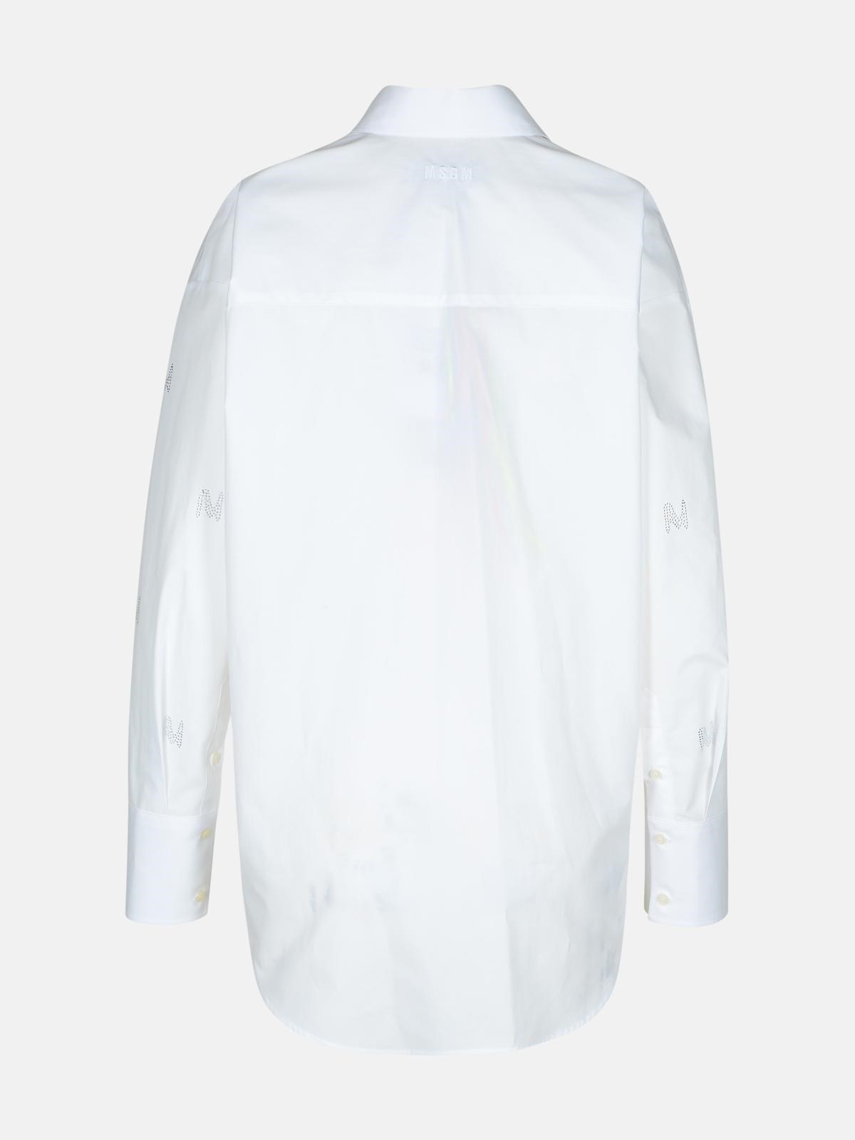 WHITE COTTON SHIRT - 3