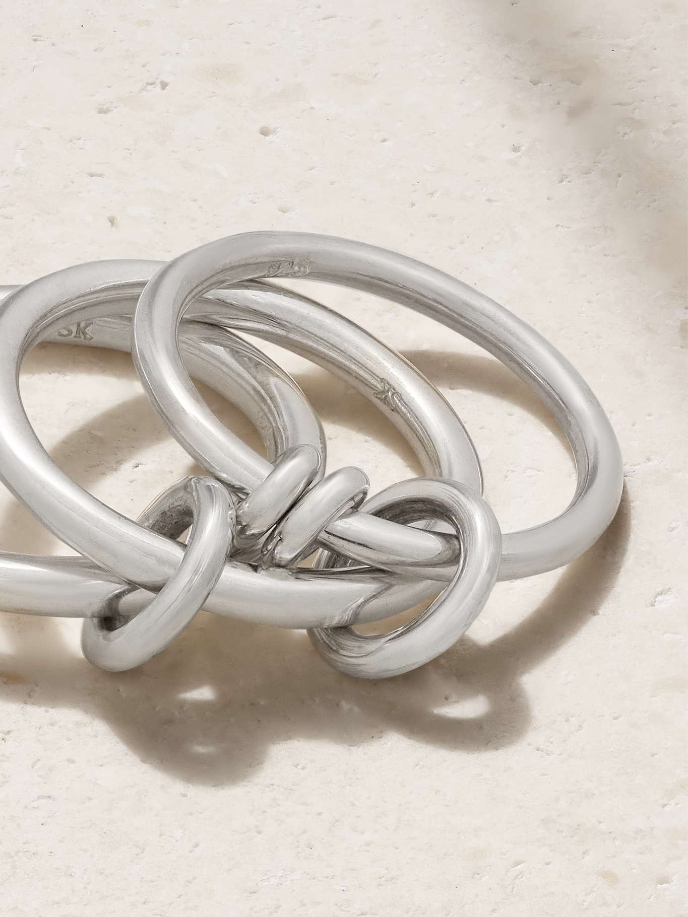 Raneth set of three sterling silver rings - 4