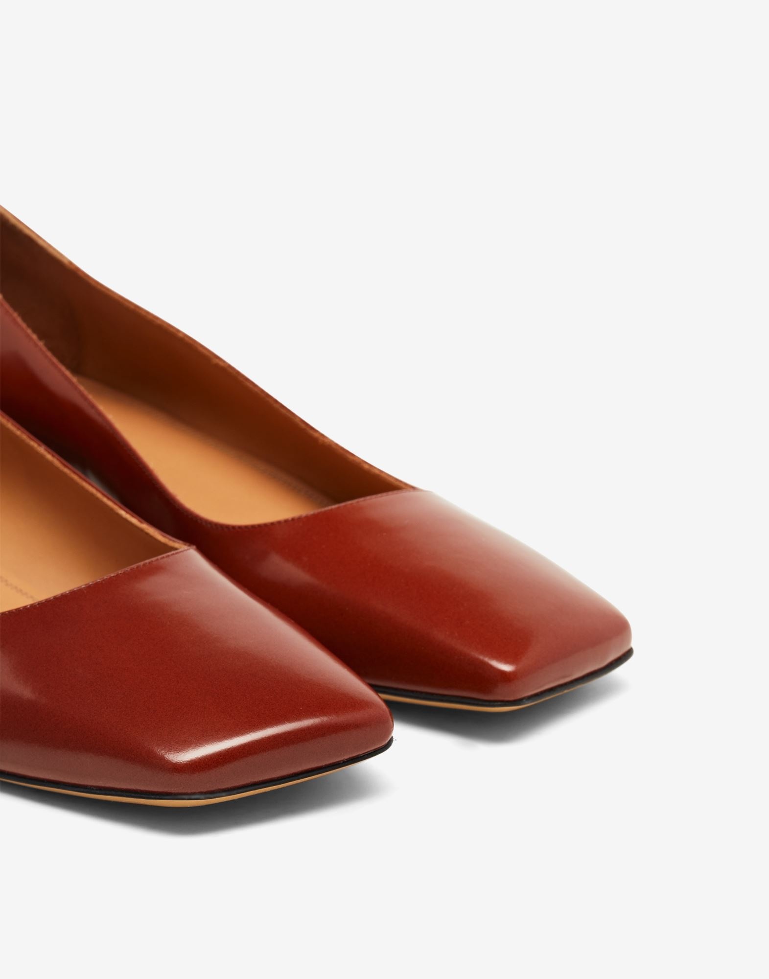 Square-toe ballerina shoes - 5