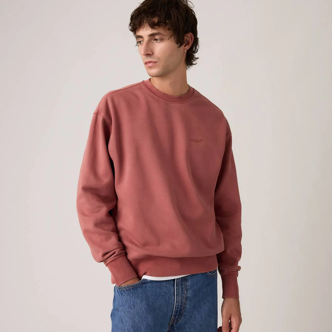 AUTHENTIC CREWNECK GARMENT DYE SWEATSHIRT - 1