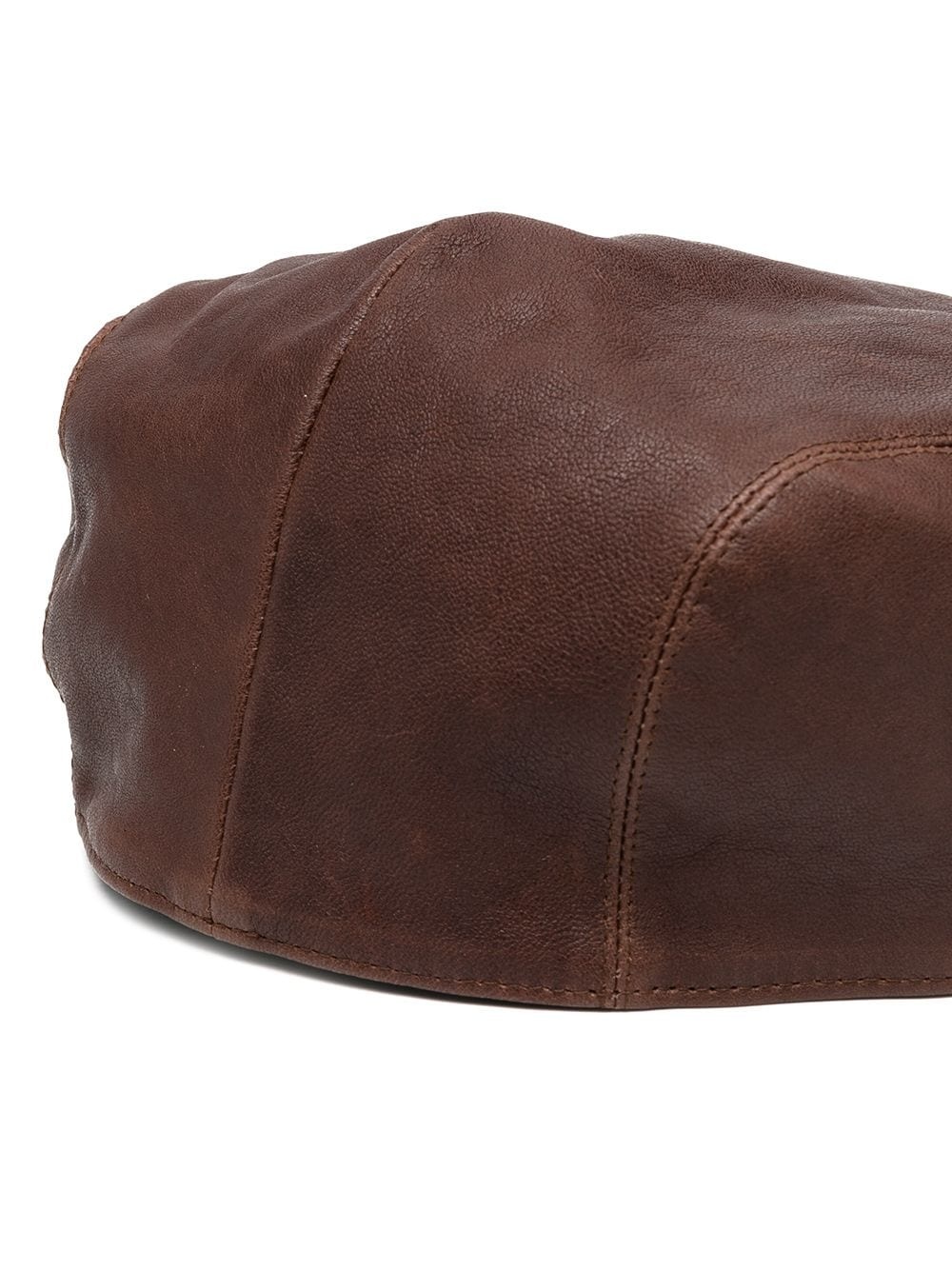 leather flat cap - 2