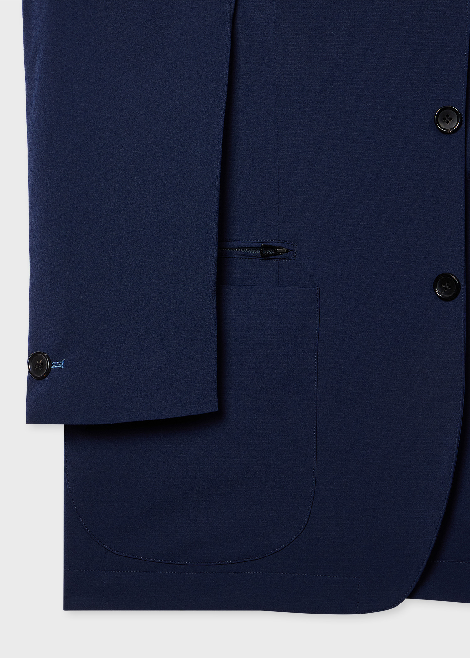 Navy Stretch Lightweight Blazer - 3