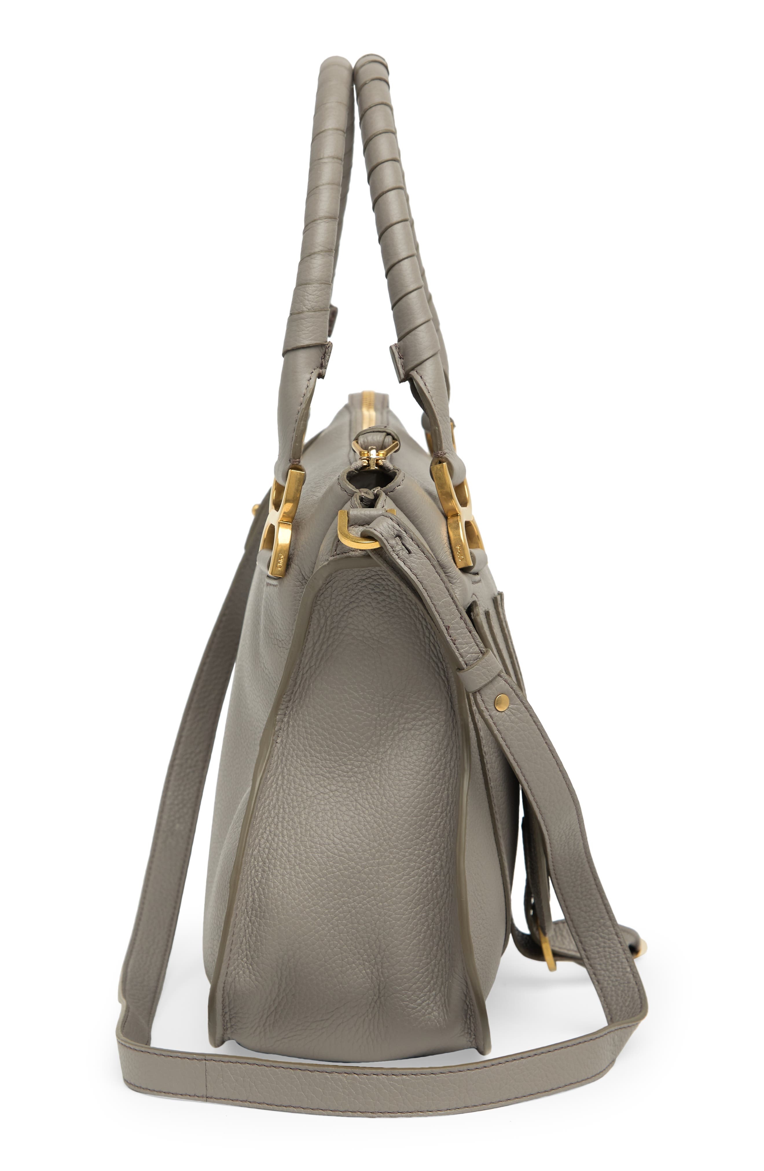 Medium Marcie Leather Satchel - 6