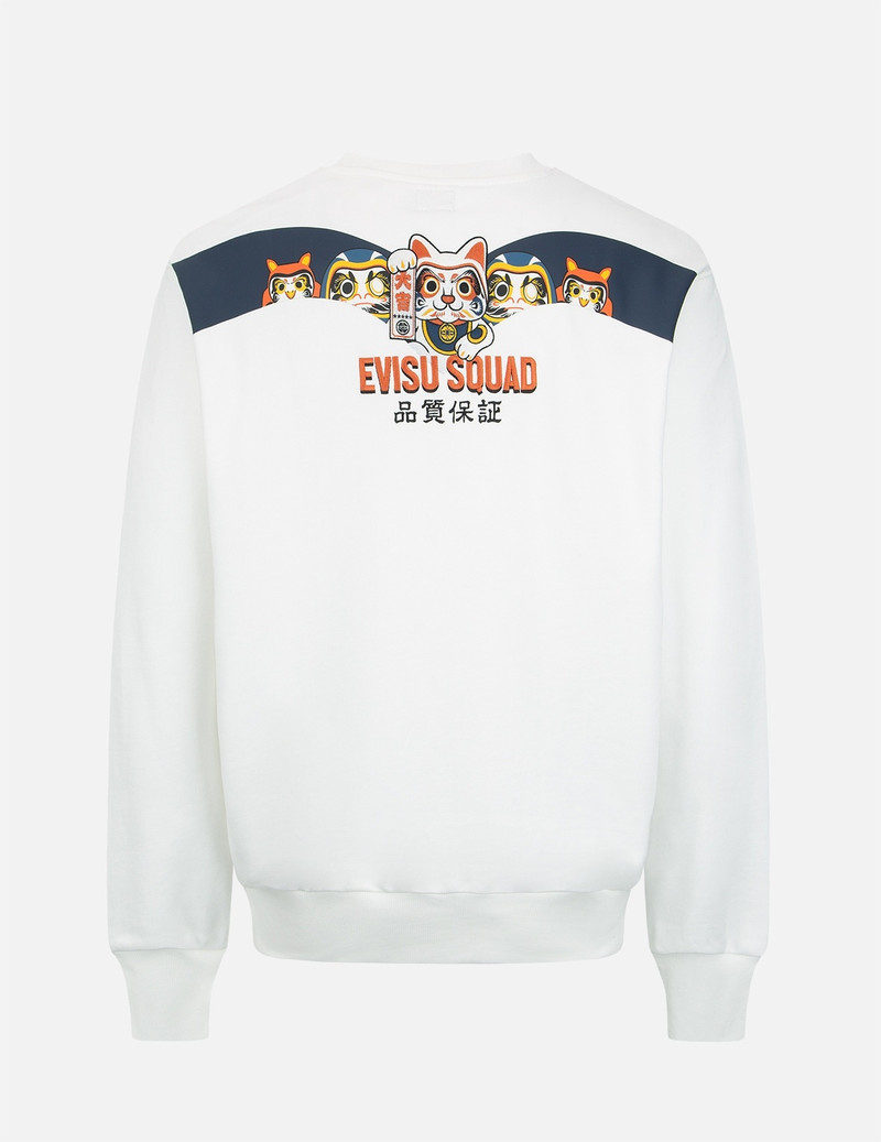 EVISU EVISU SQUAD DAICOCK PRINT SWEATSHIRT outlook