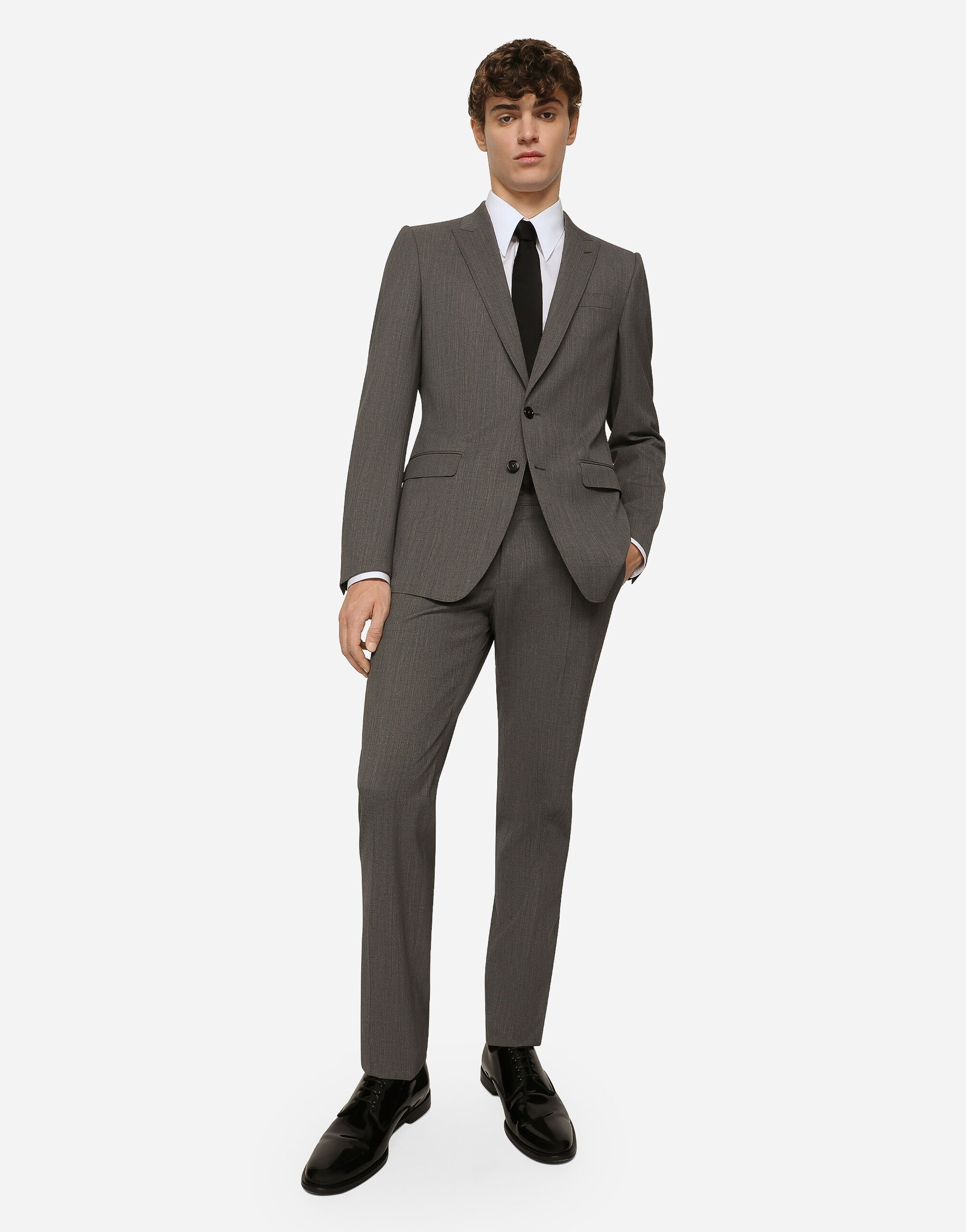 Single-breasted stretch wool Martini-fit suit - 7