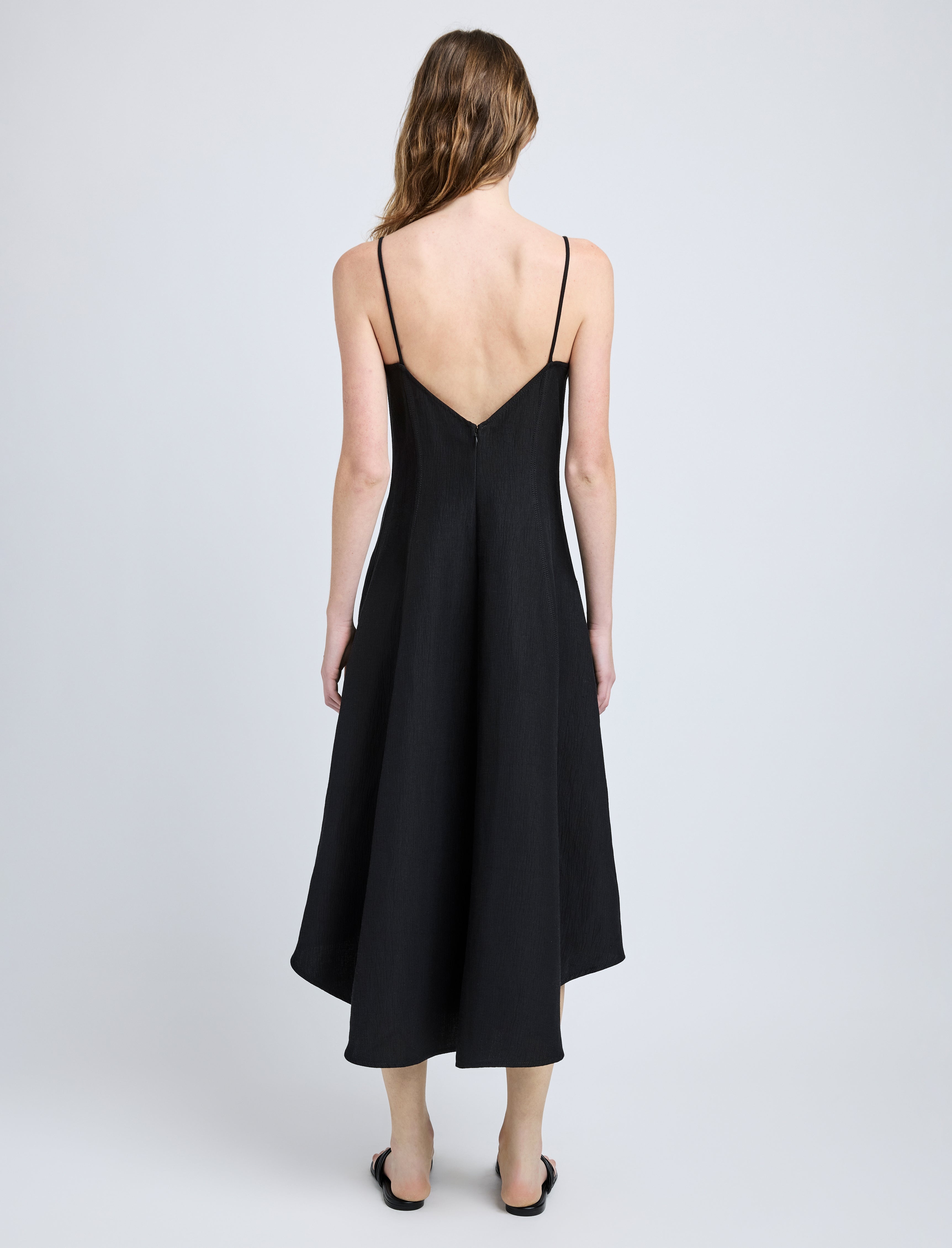 Elaine Dress in Cotton Viscose Linen - 4