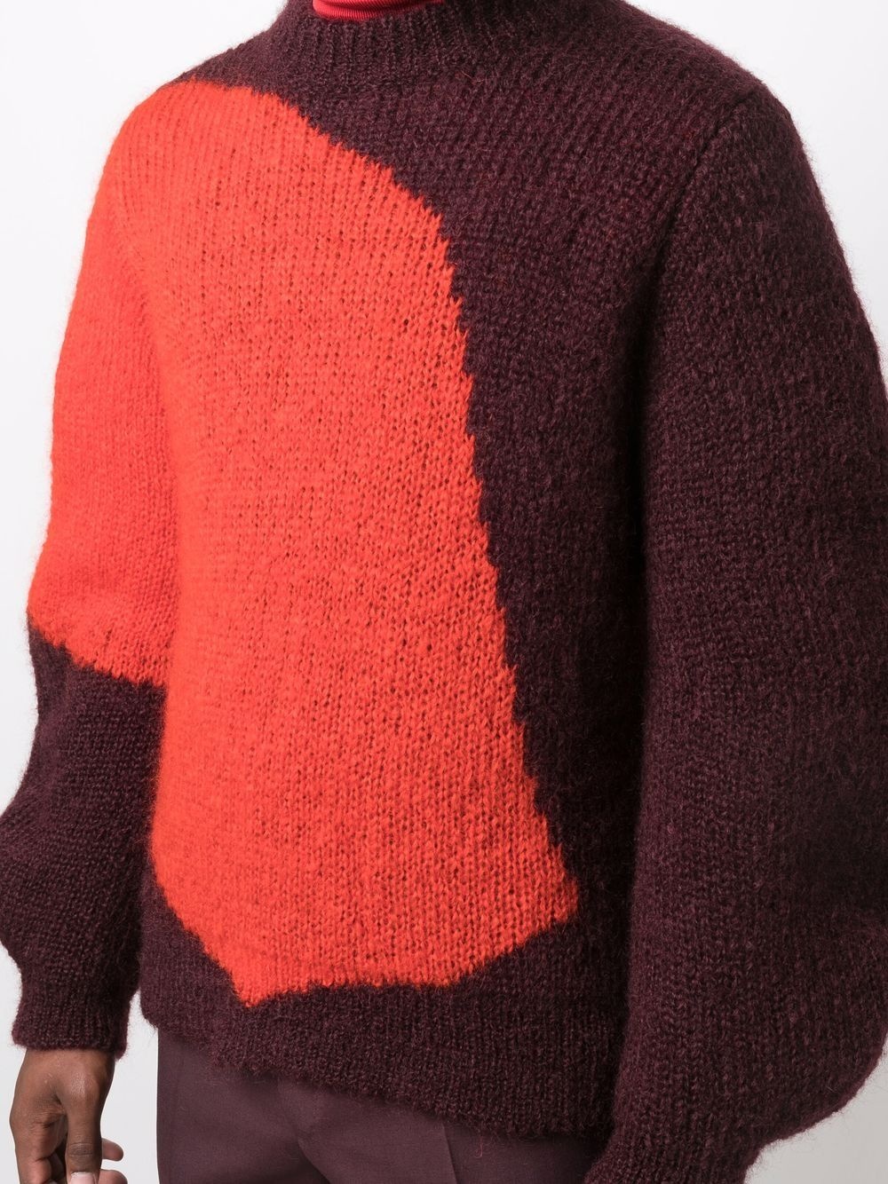 colour-block knit jumper - 5