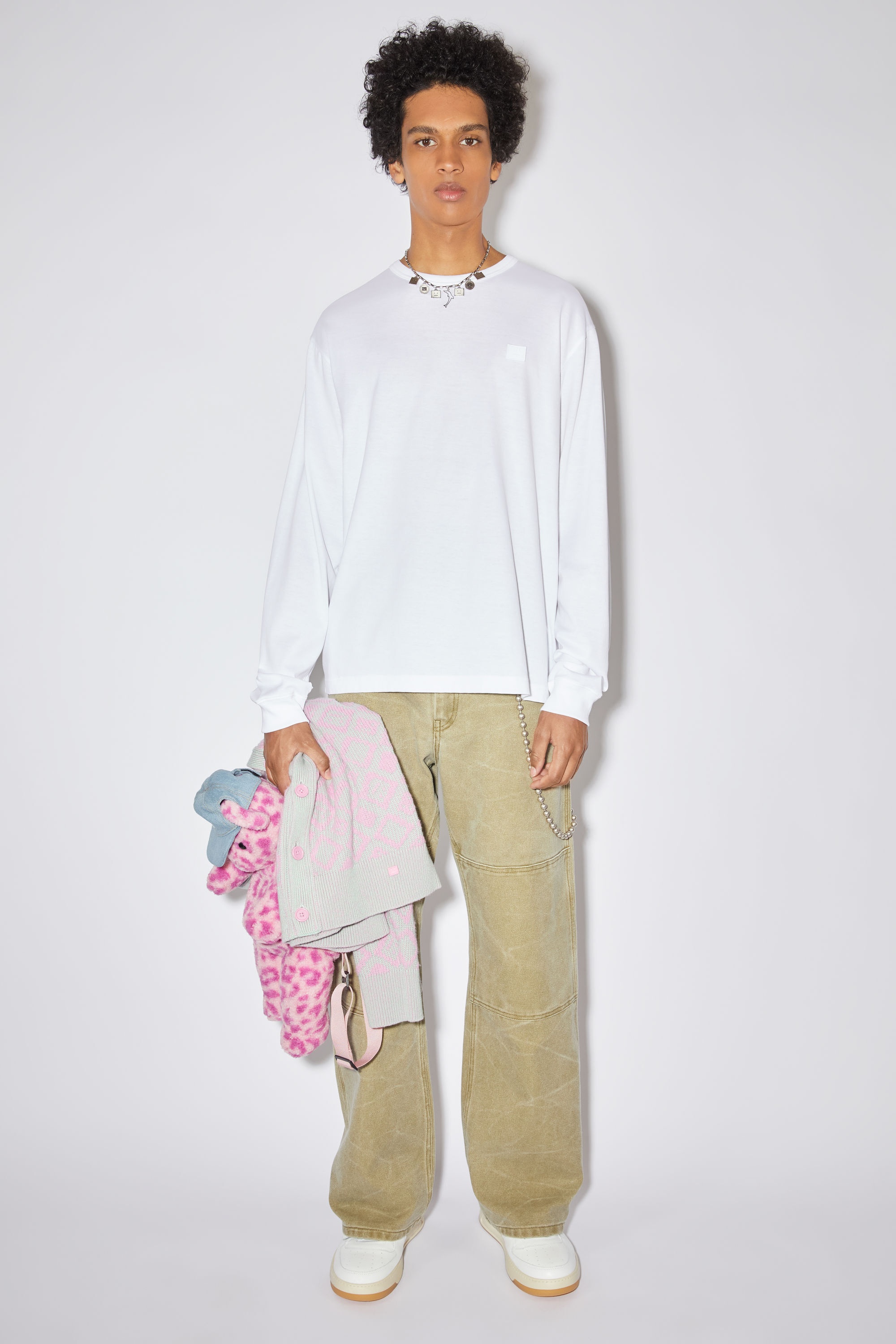 Long sleeve t-shirt- Regular fit - Optic White - 2