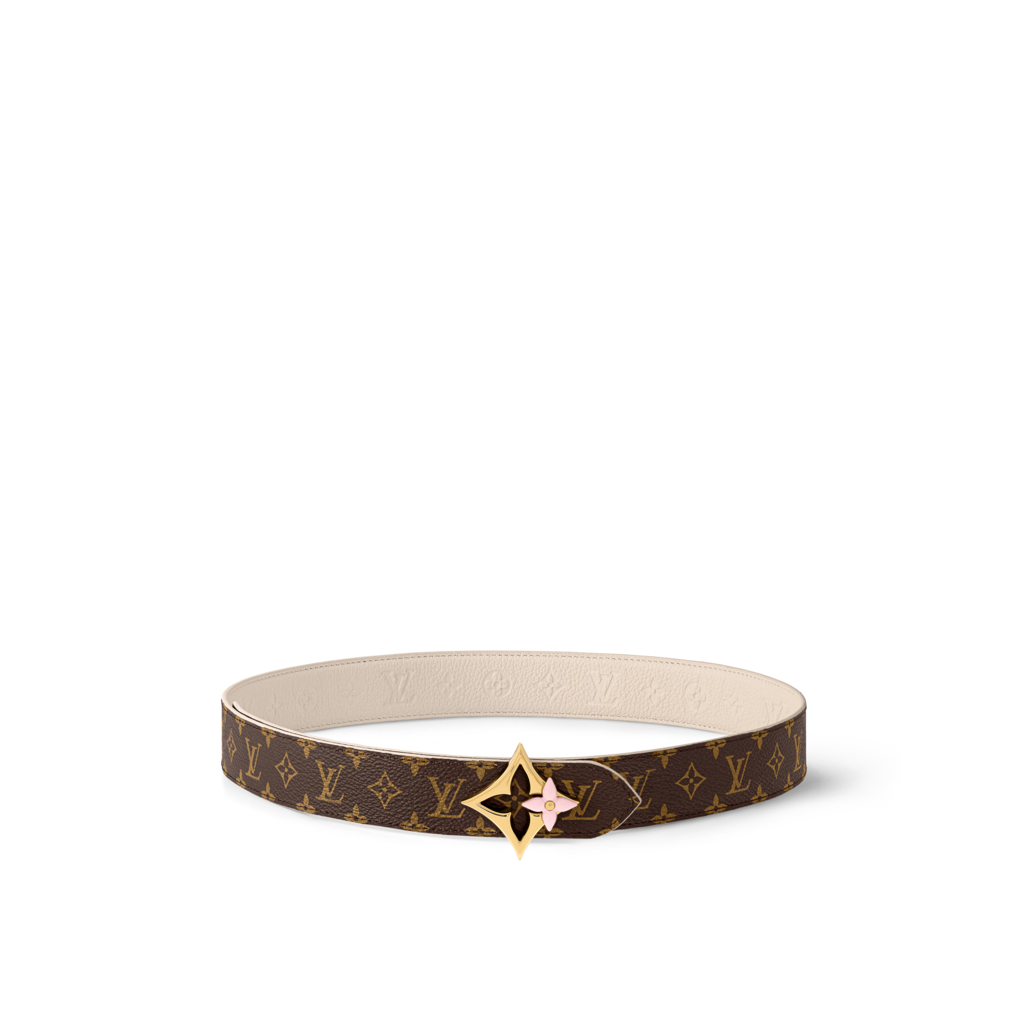 LV Flowergram Enamel 30mm Reversible Belt - 3