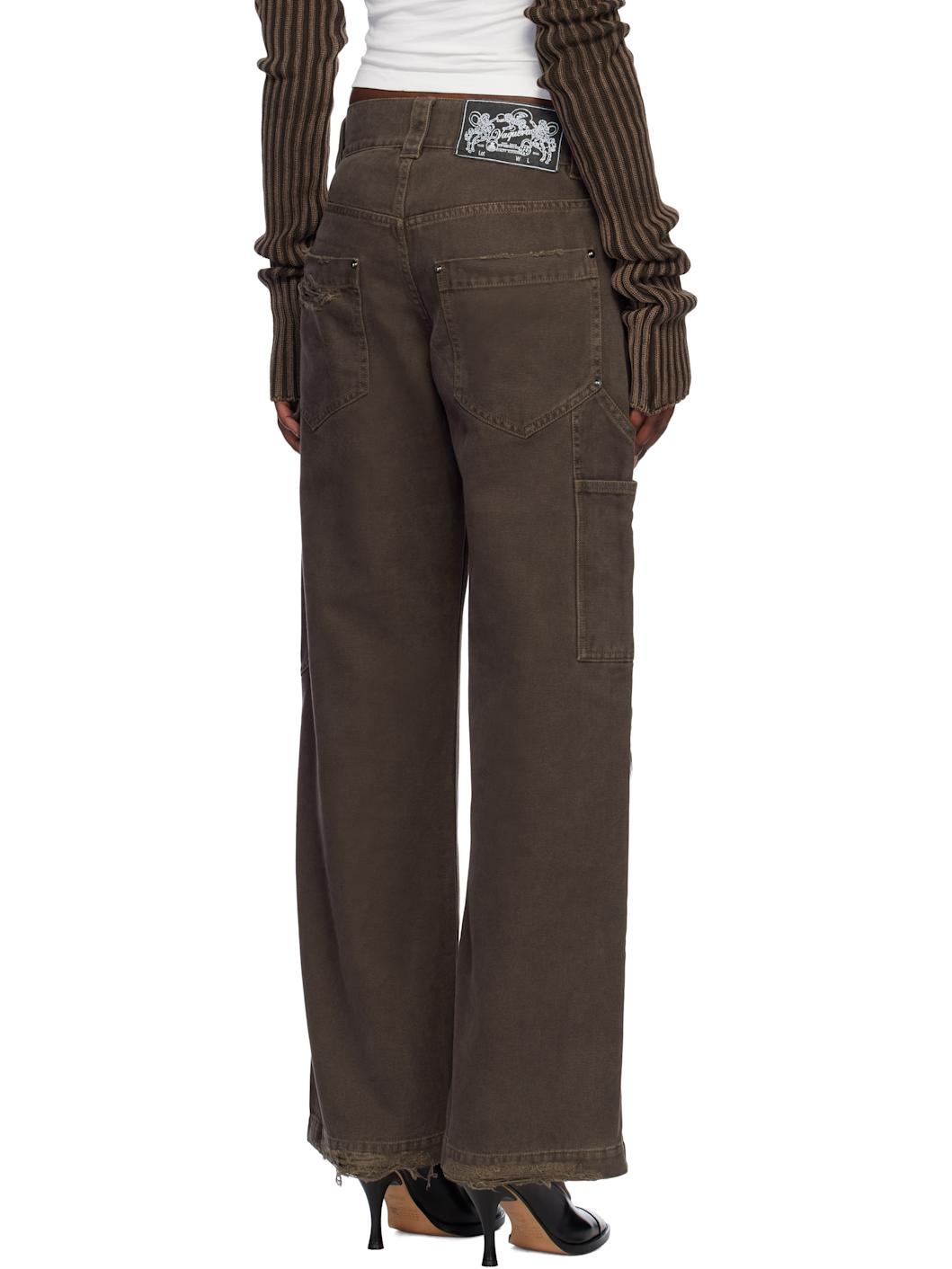 Brown Workwear Trousers - 3