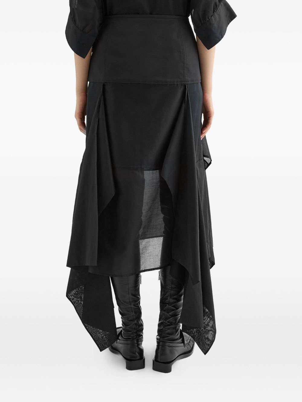 panelled midi skirt - 4