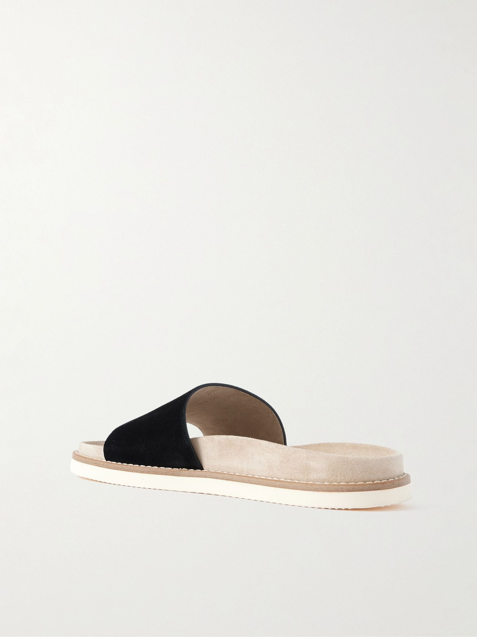 Suede Slides Black - 3