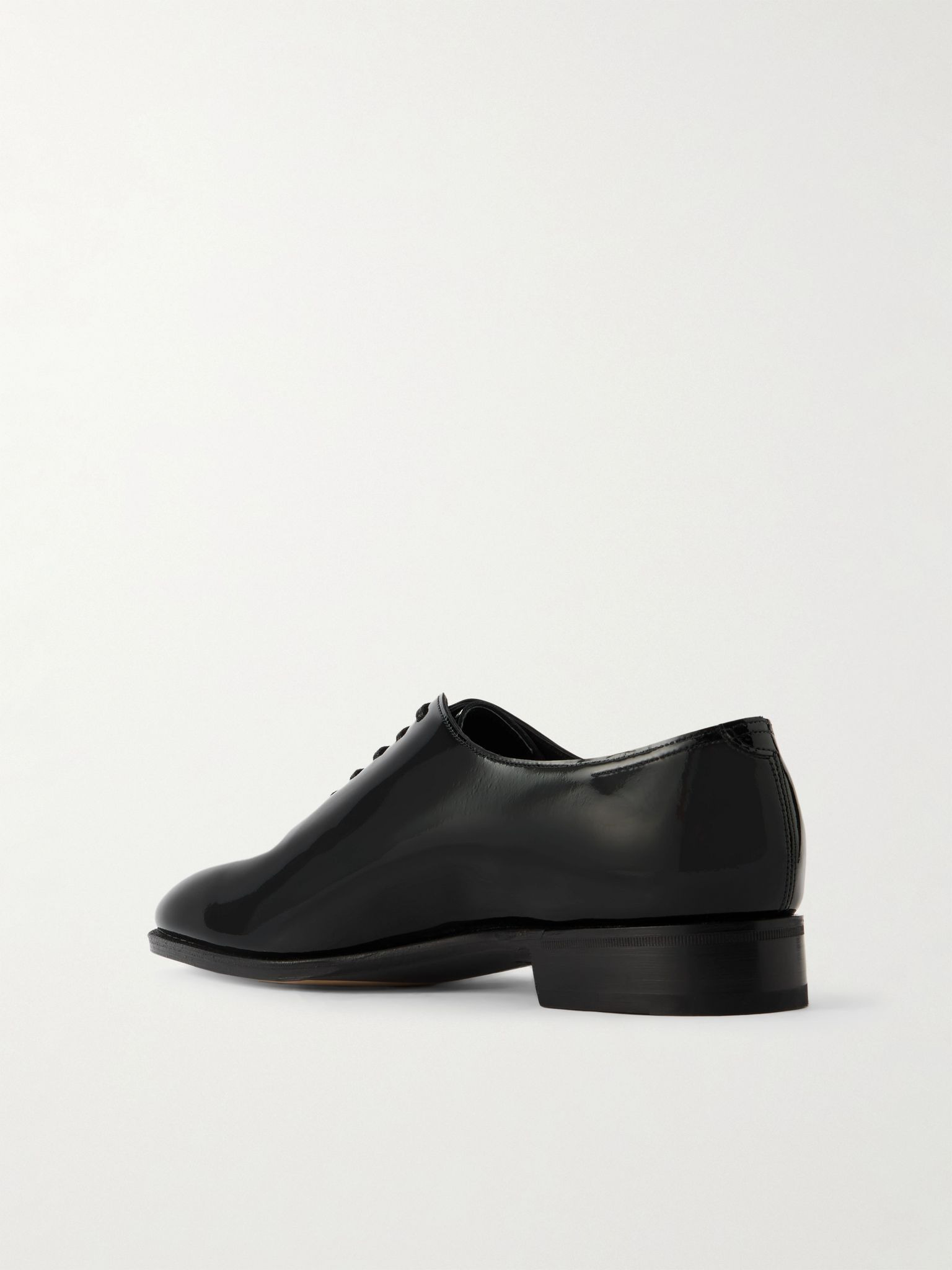 Marldon Whole-Cut Patent-Leather Oxford Shoes Black - 4