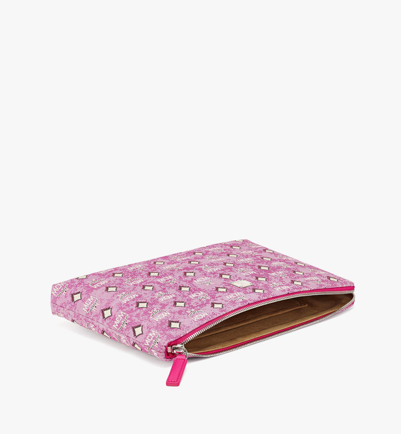 Aren Wristlet Zip Pouch in Vintage Monogram Jacquard 3